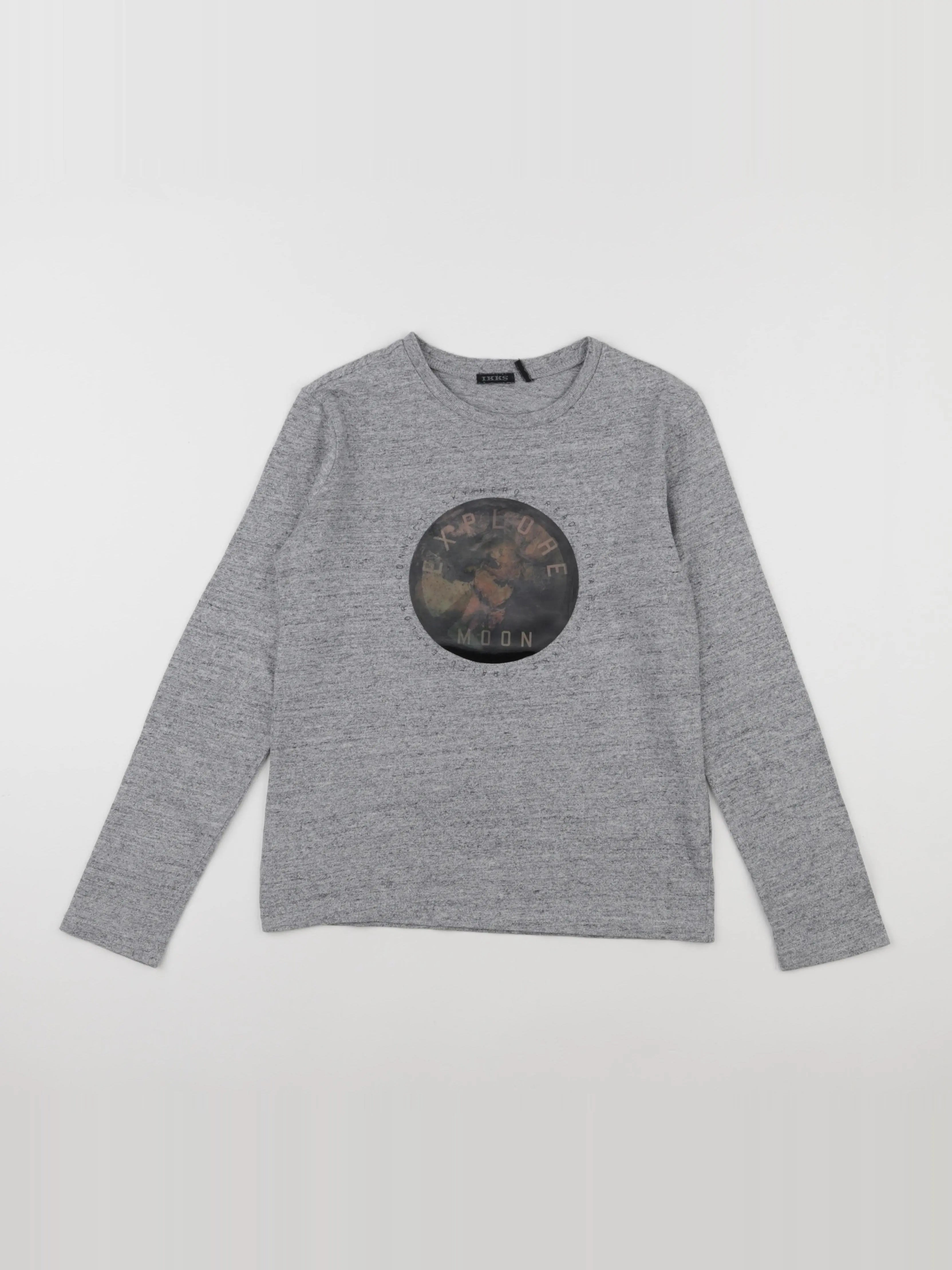 IKKS - tee-shirt gris - 10 ans