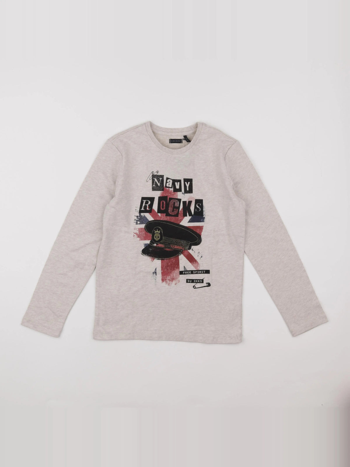 IKKS - tee-shirt beige - 10 ans