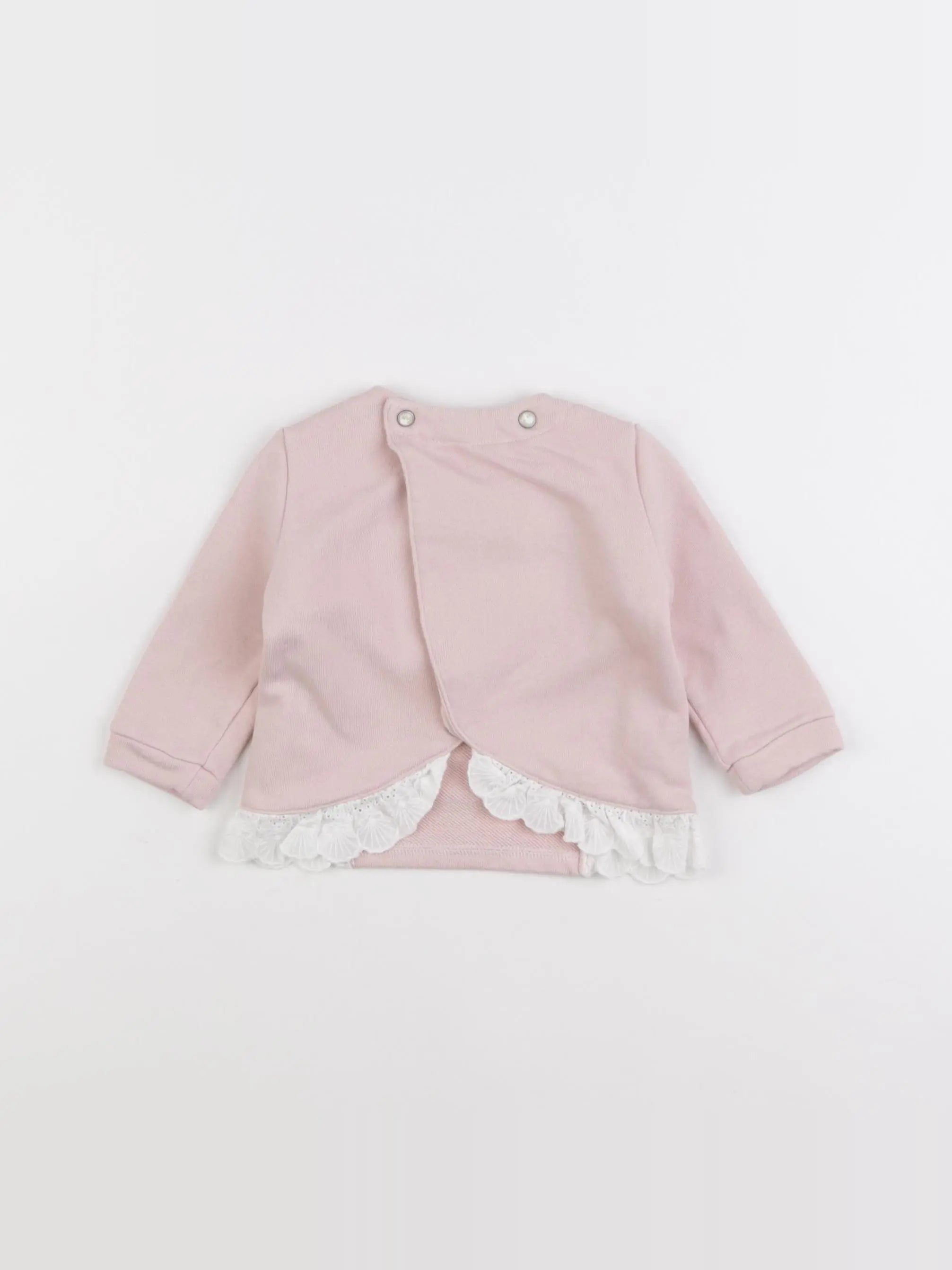 IKKS - sweat rose - 6 mois