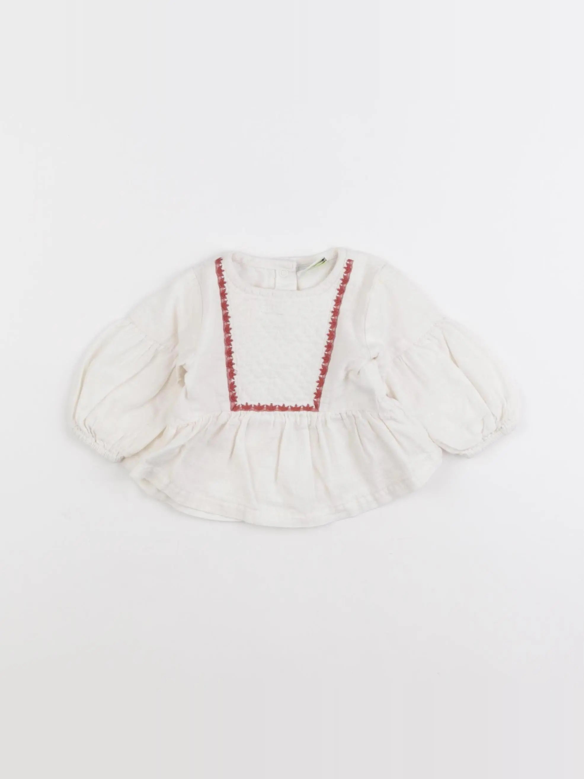 Tape à l'oeil - blouse blanc - 3 mois