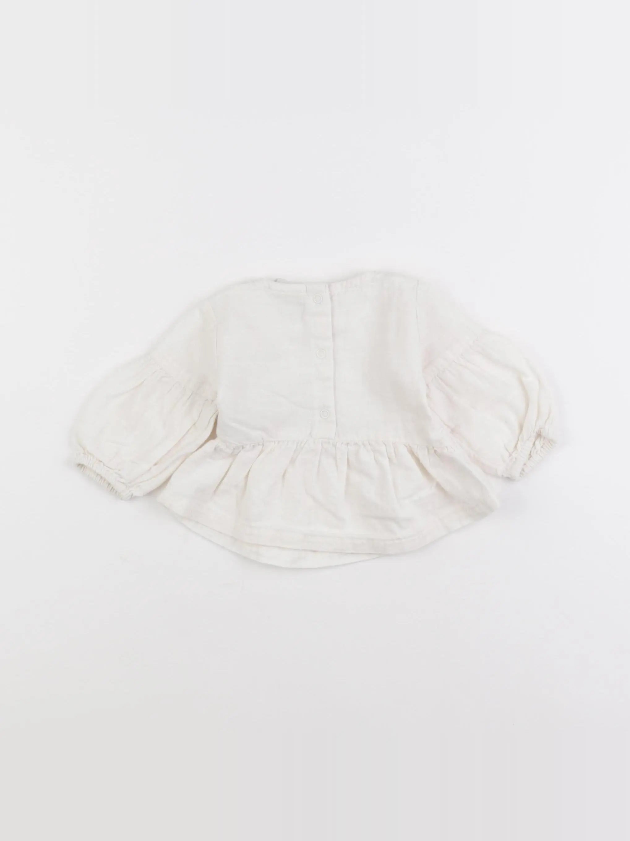 Tape à l'oeil - blouse blanc - 3 mois