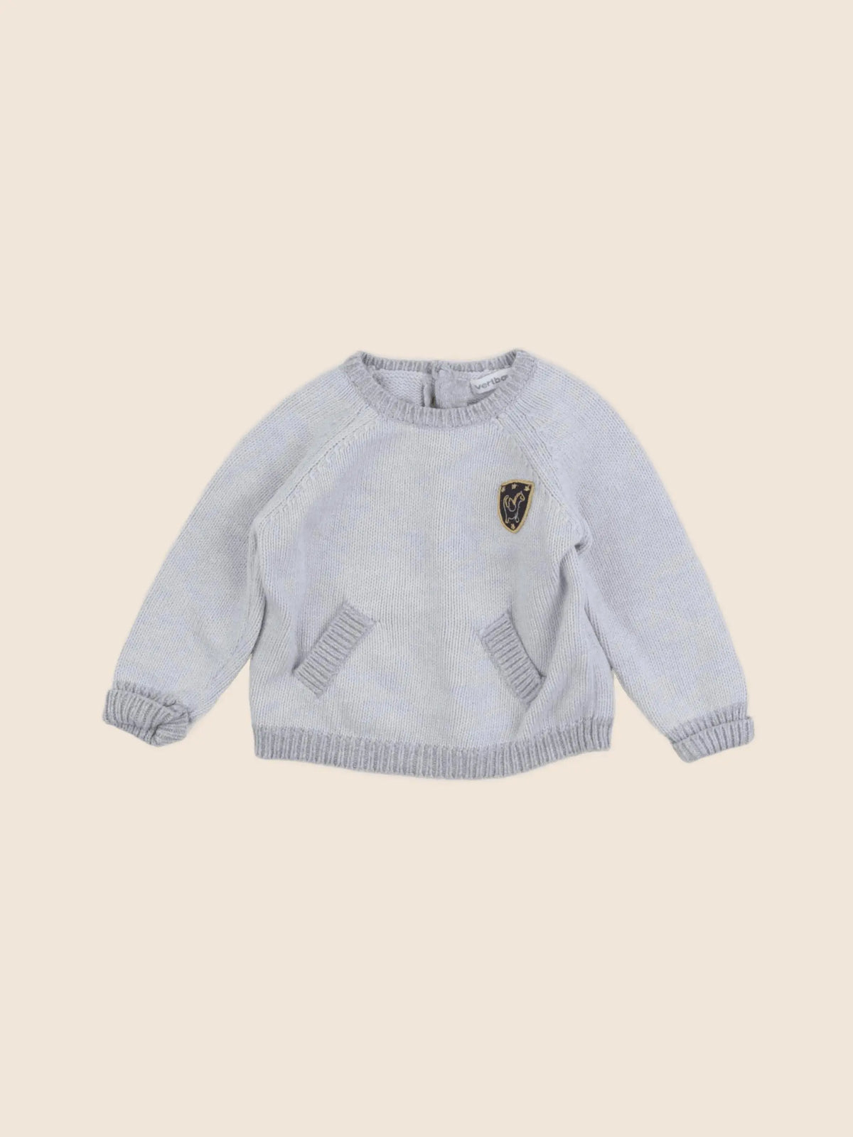 Vertbaudet - pull bleu - 6 mois