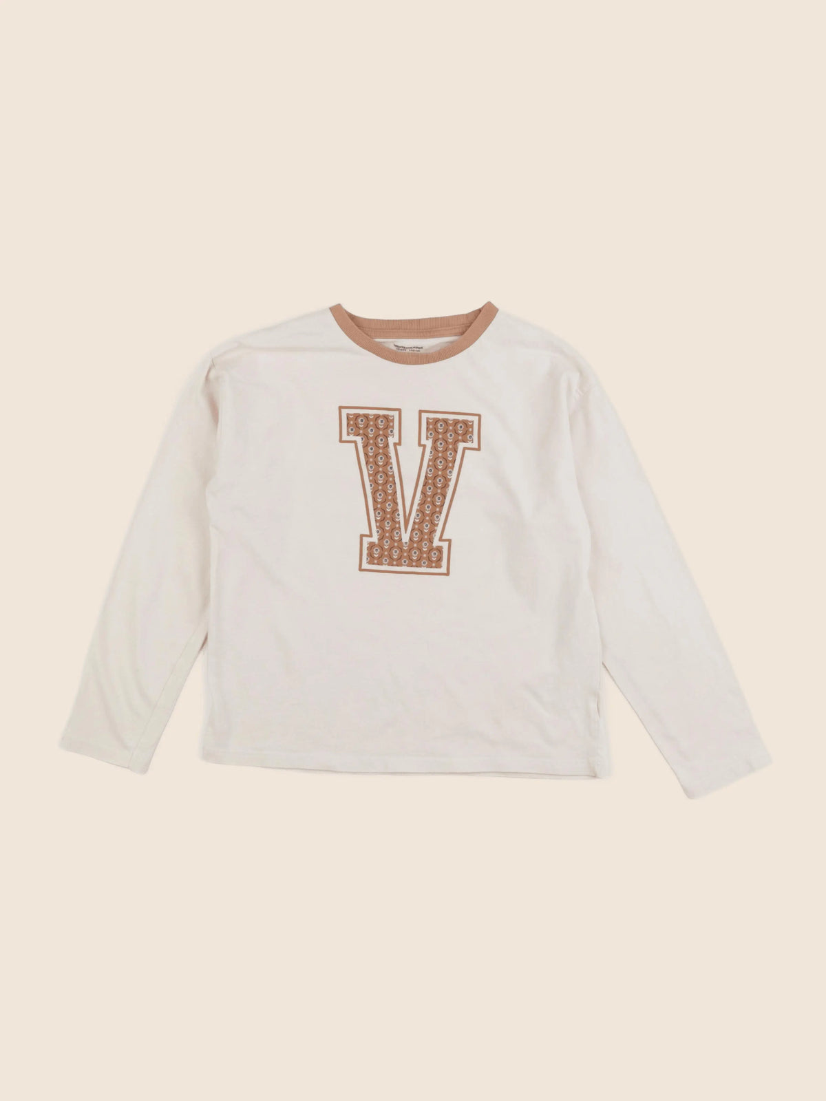 Vertbaudet - tee-shirt beige - 10 ans