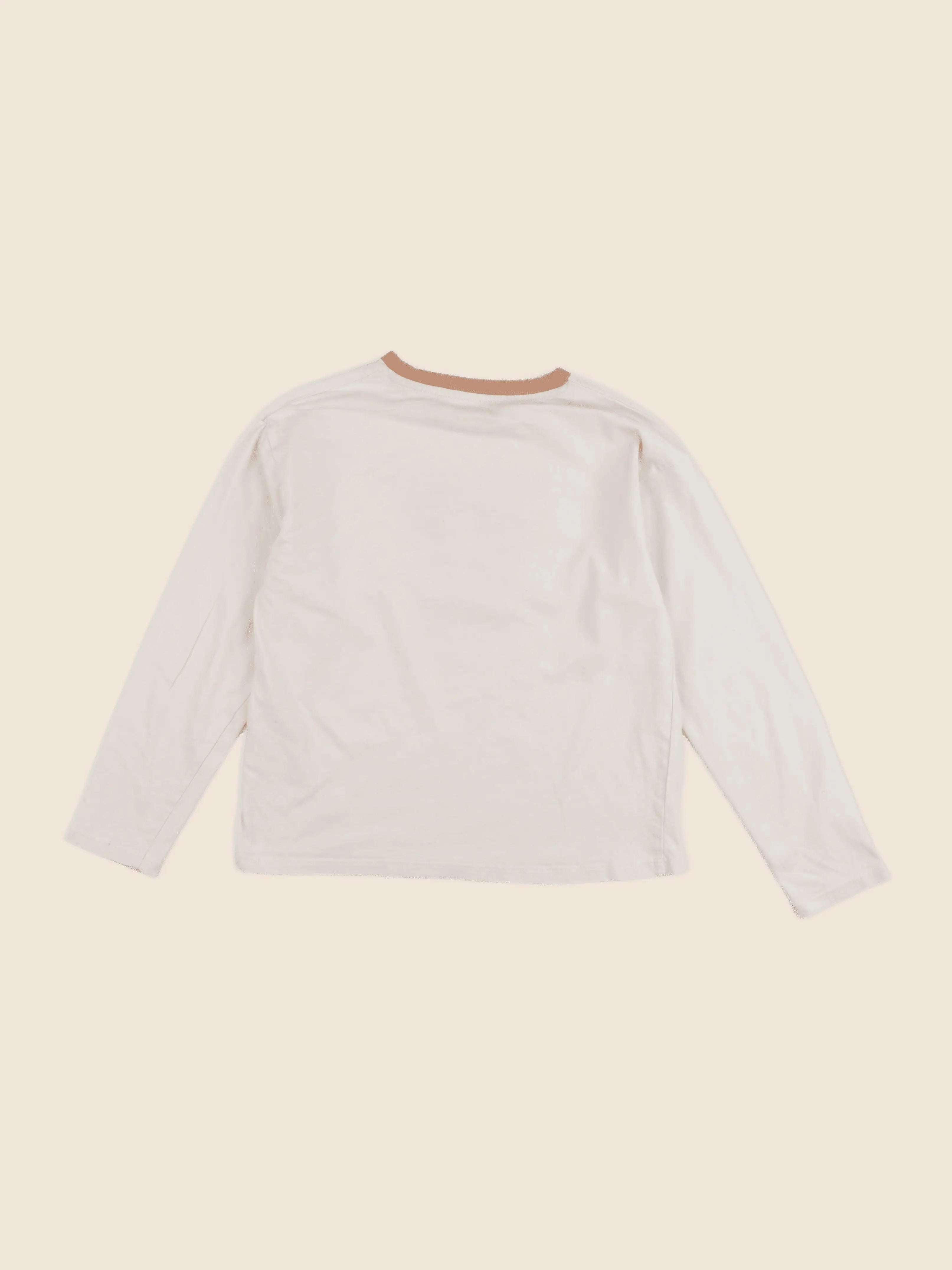 Vertbaudet - tee-shirt beige - 10 ans