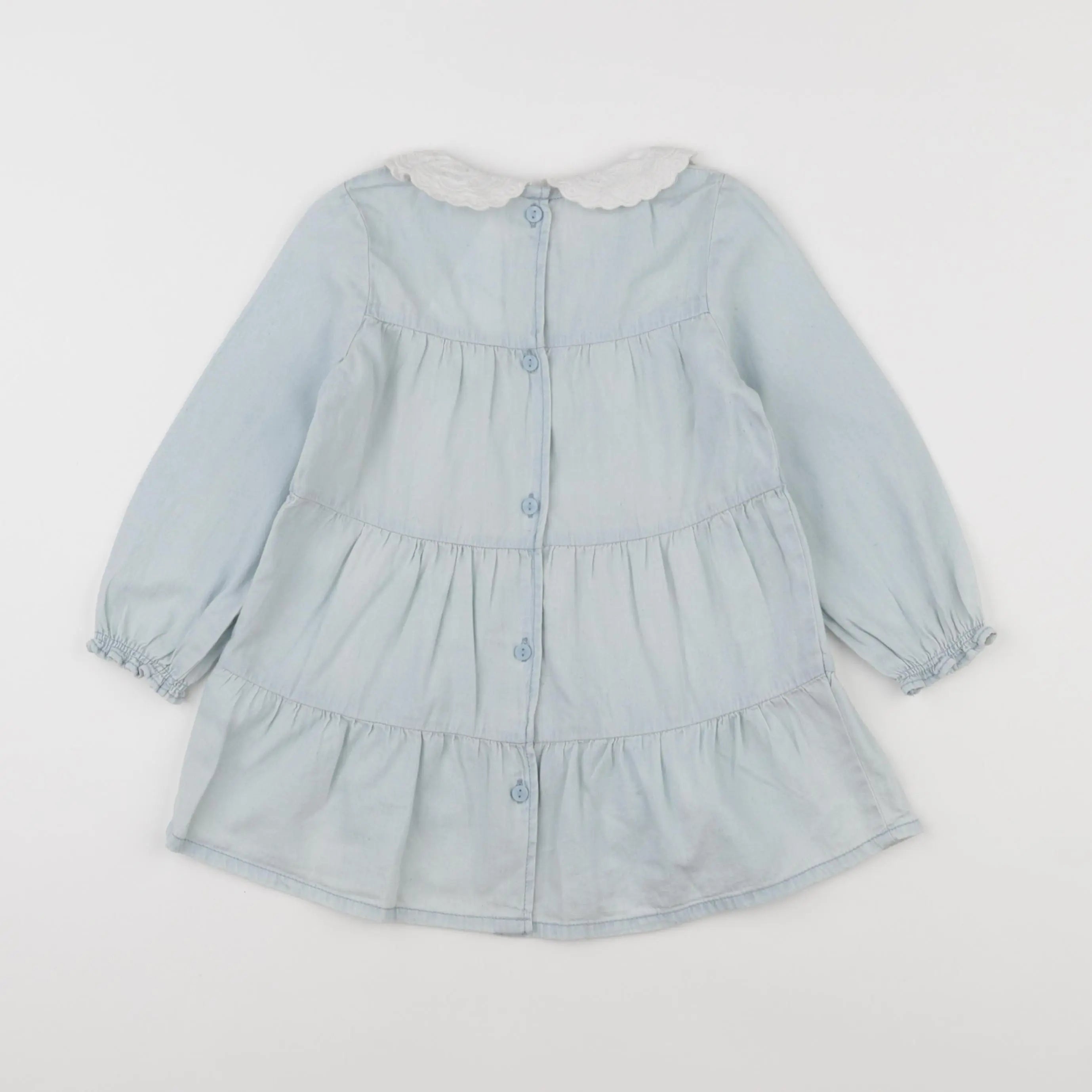 Vertbaudet - robe bleu - 2 ans