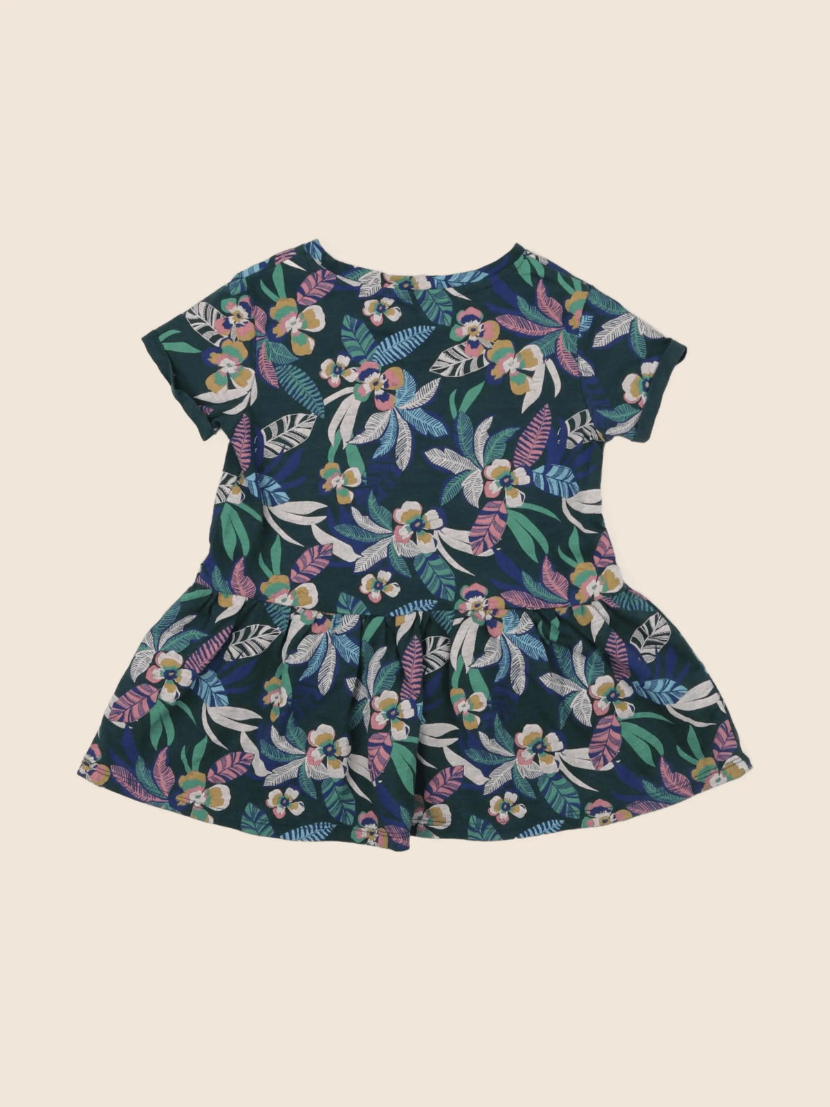 Vertbaudet - robe vert - 2 ans