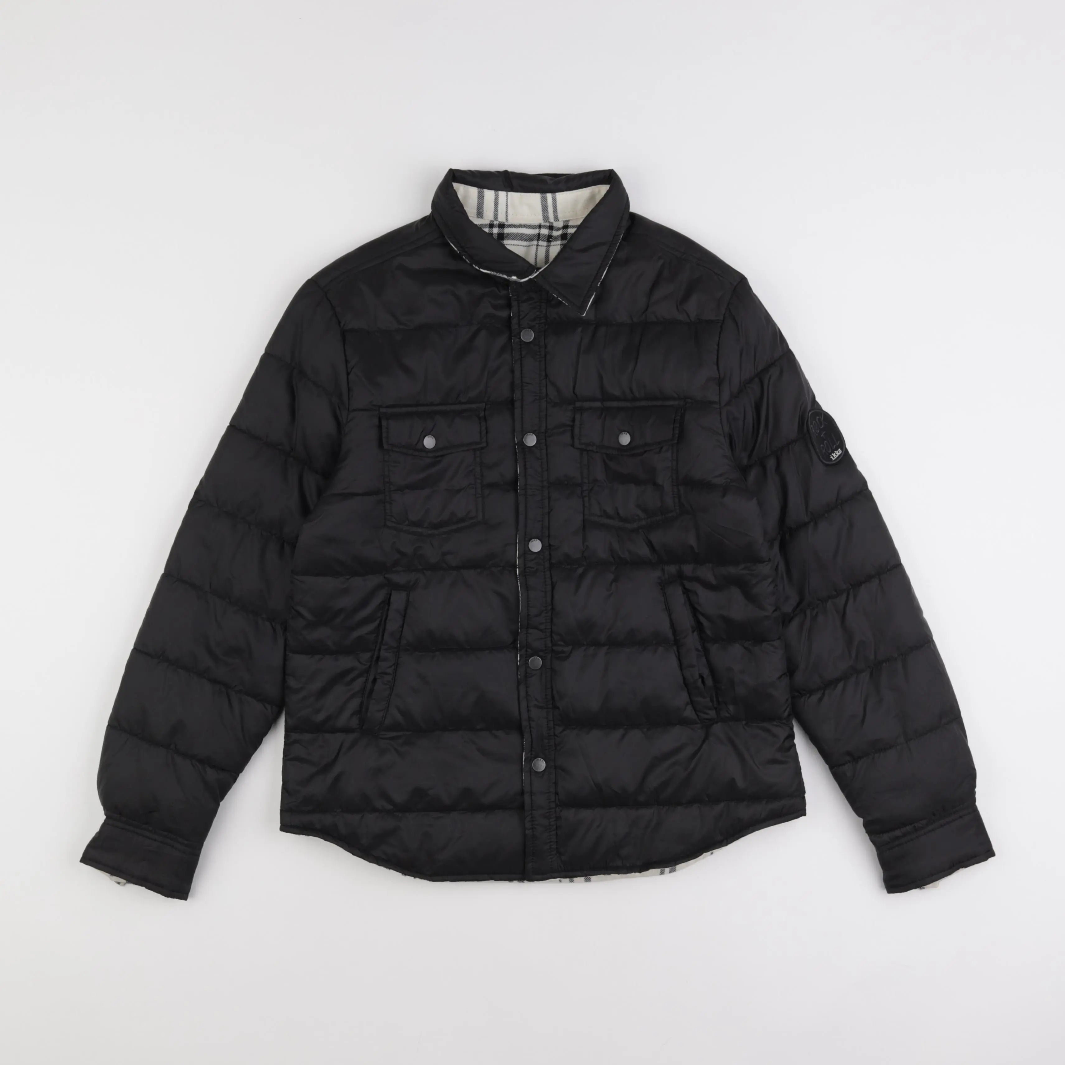 IKKS - doudoune réversible beige, noir - 12 ans