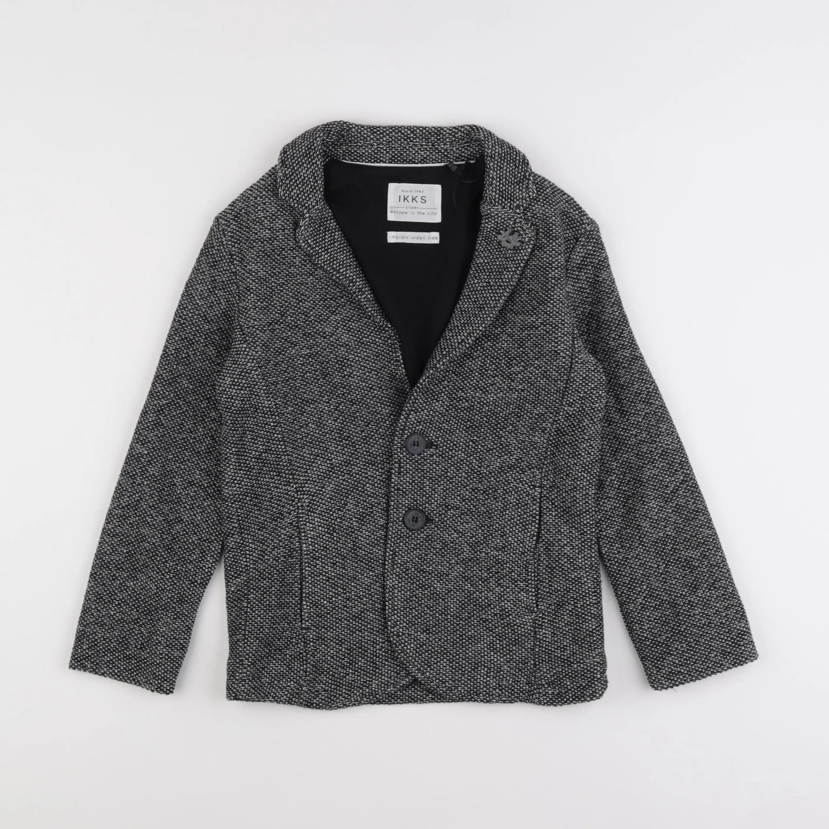 IKKS - veste noir, blanc - 8 ans