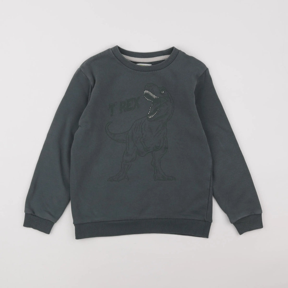 Vertbaudet - sweat vert - 8 ans