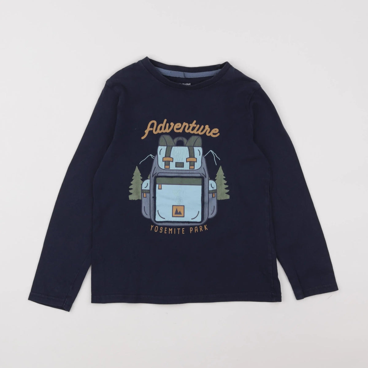 Vertbaudet - tee-shirt bleu - 8 ans