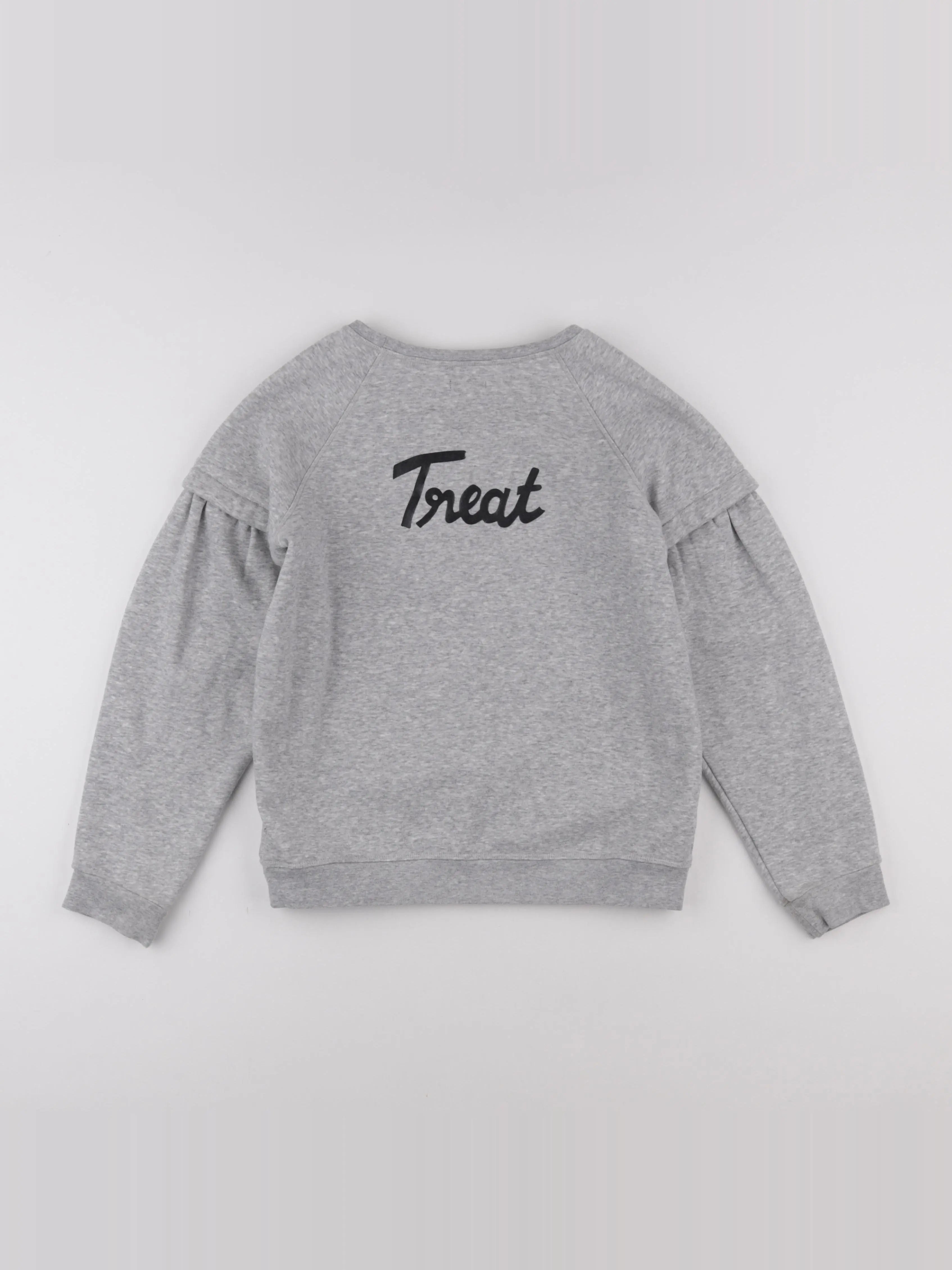 IKKS - sweat imprimé au dos gris - 12 ans