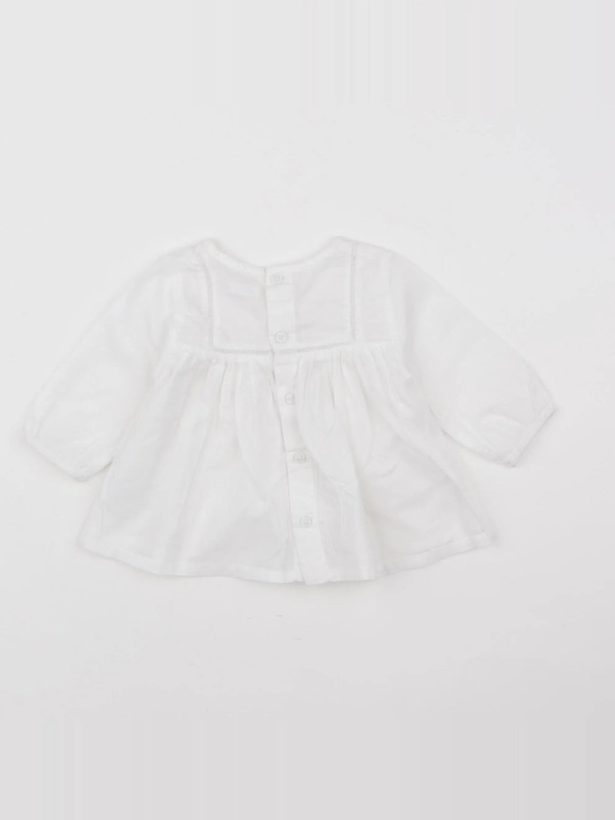 Boutchou - blouse blanc - 3 mois