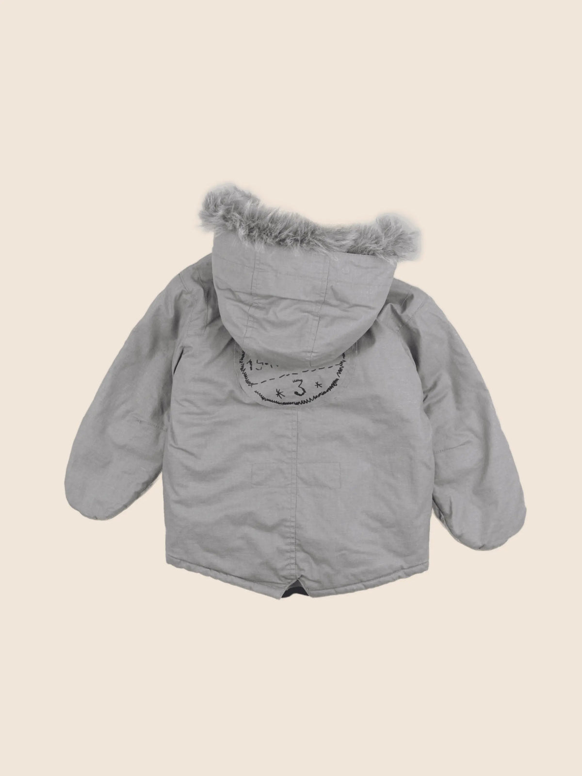 IKKS - parka gris, argent - 6 mois