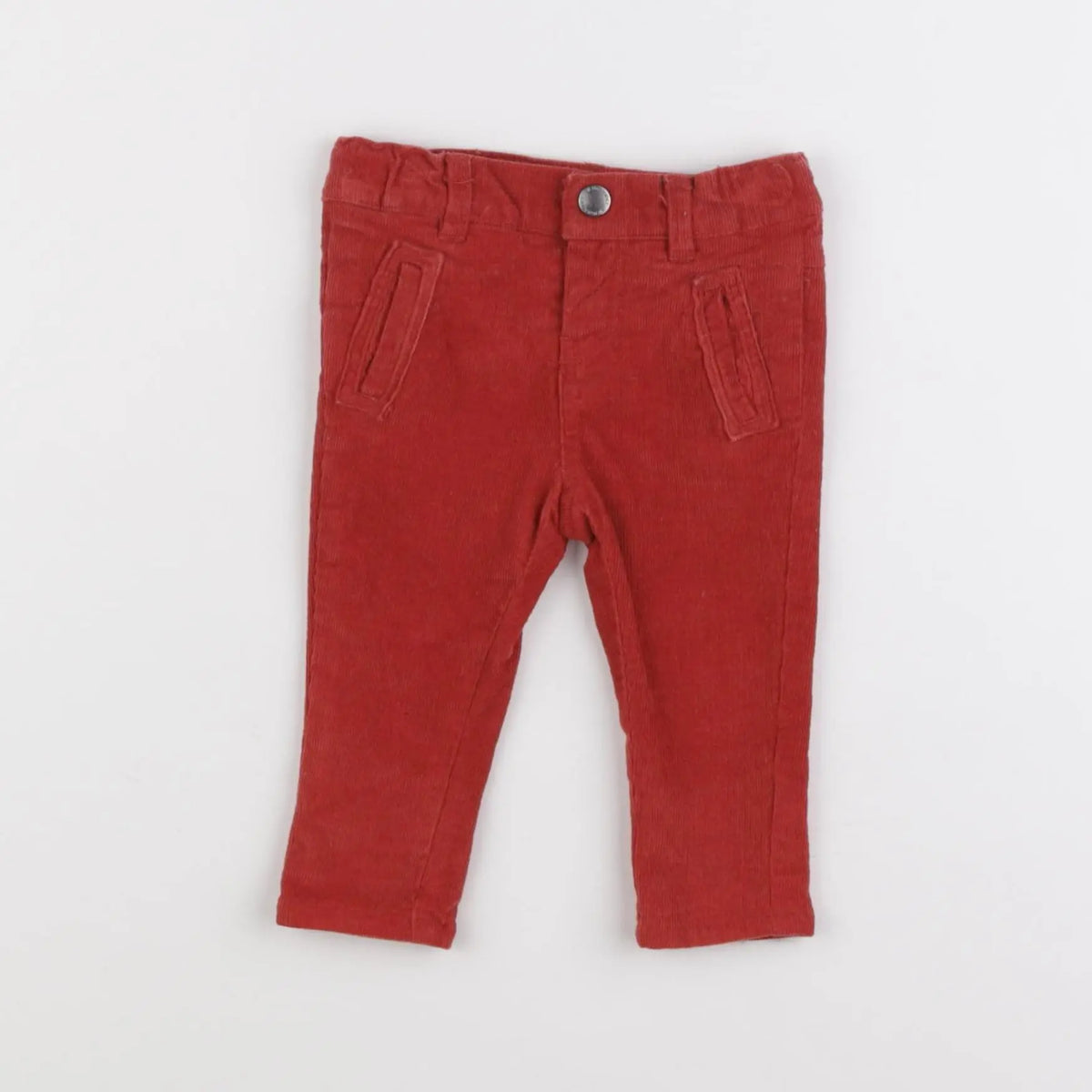 Vertbaudet - pantalon doublé rouge - 3 mois