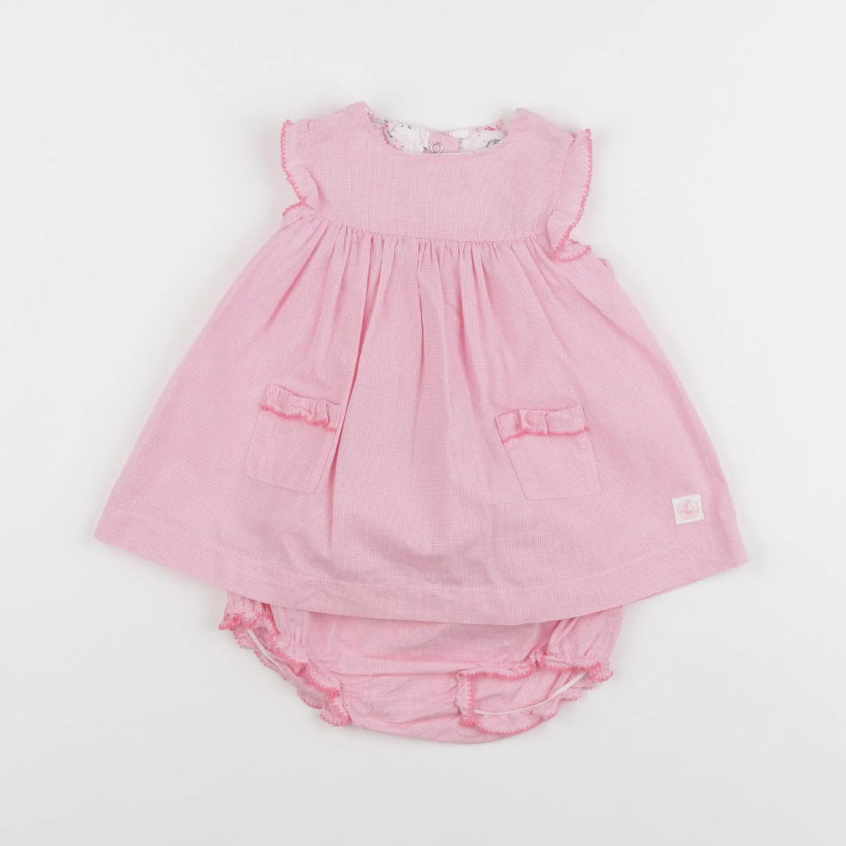Petit Bateau - robe rose - 6 mois