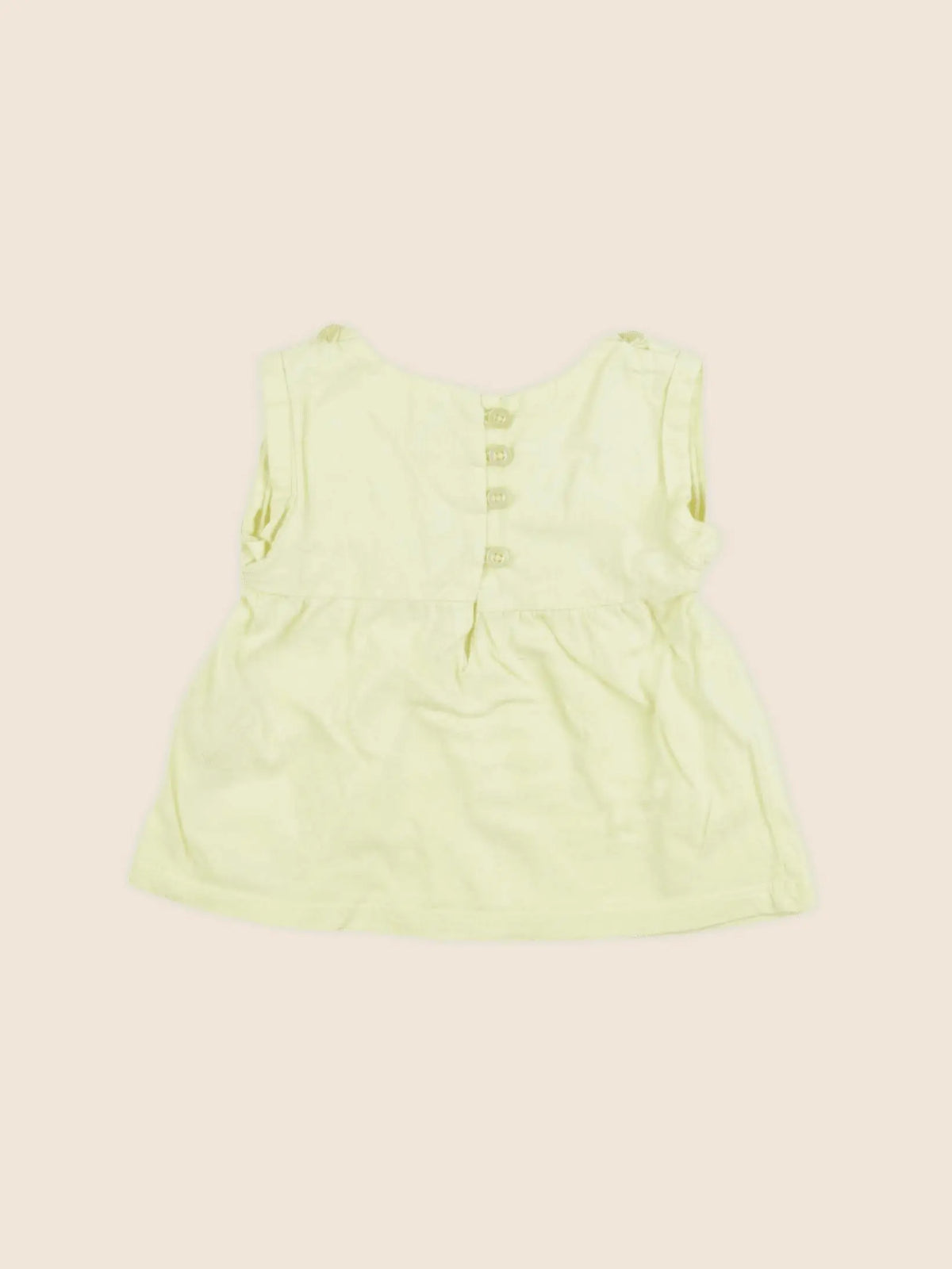 Gocco - blouse jaune - 6/9 mois