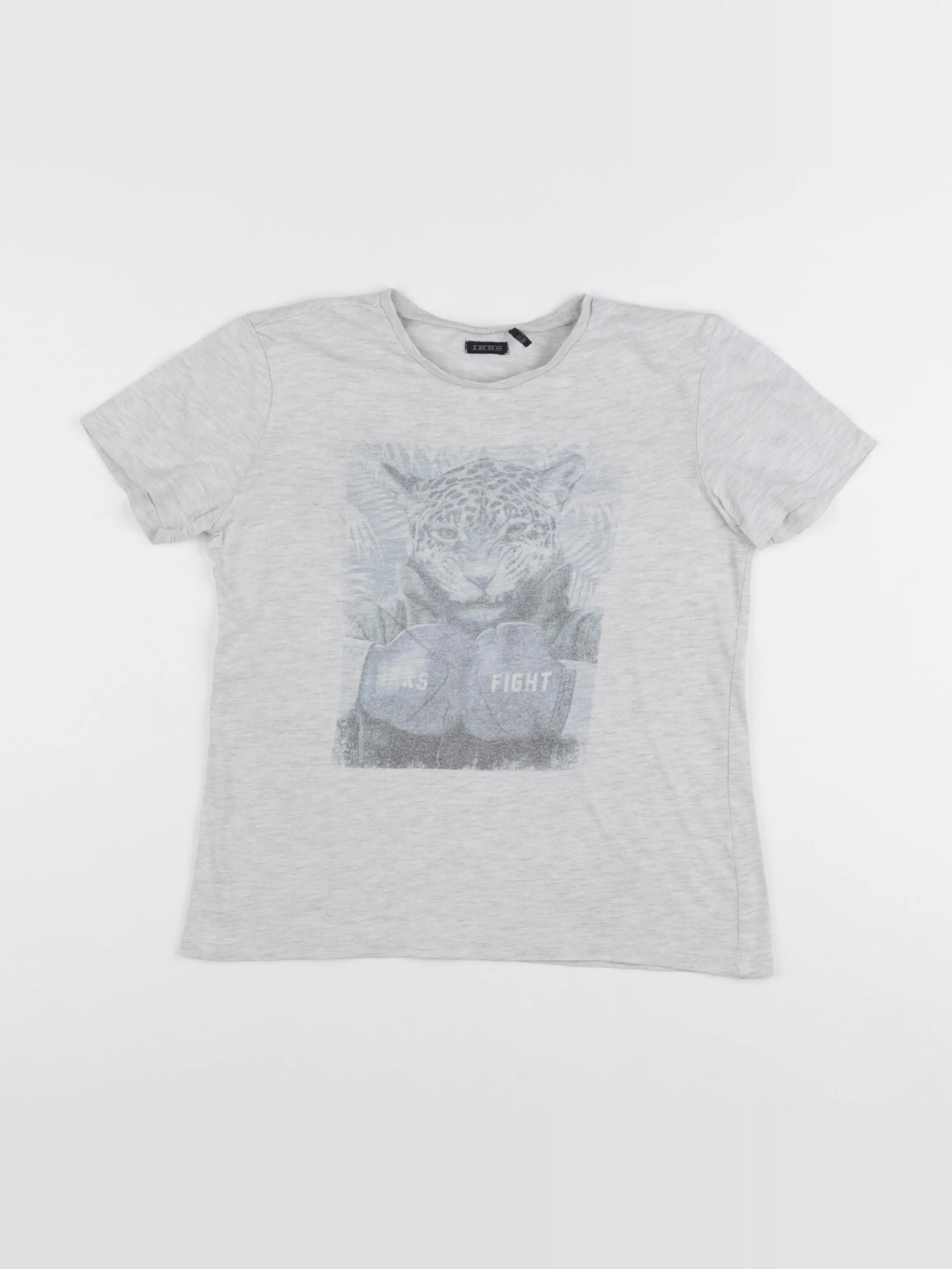 IKKS - tee-shirt gris - 10 ans