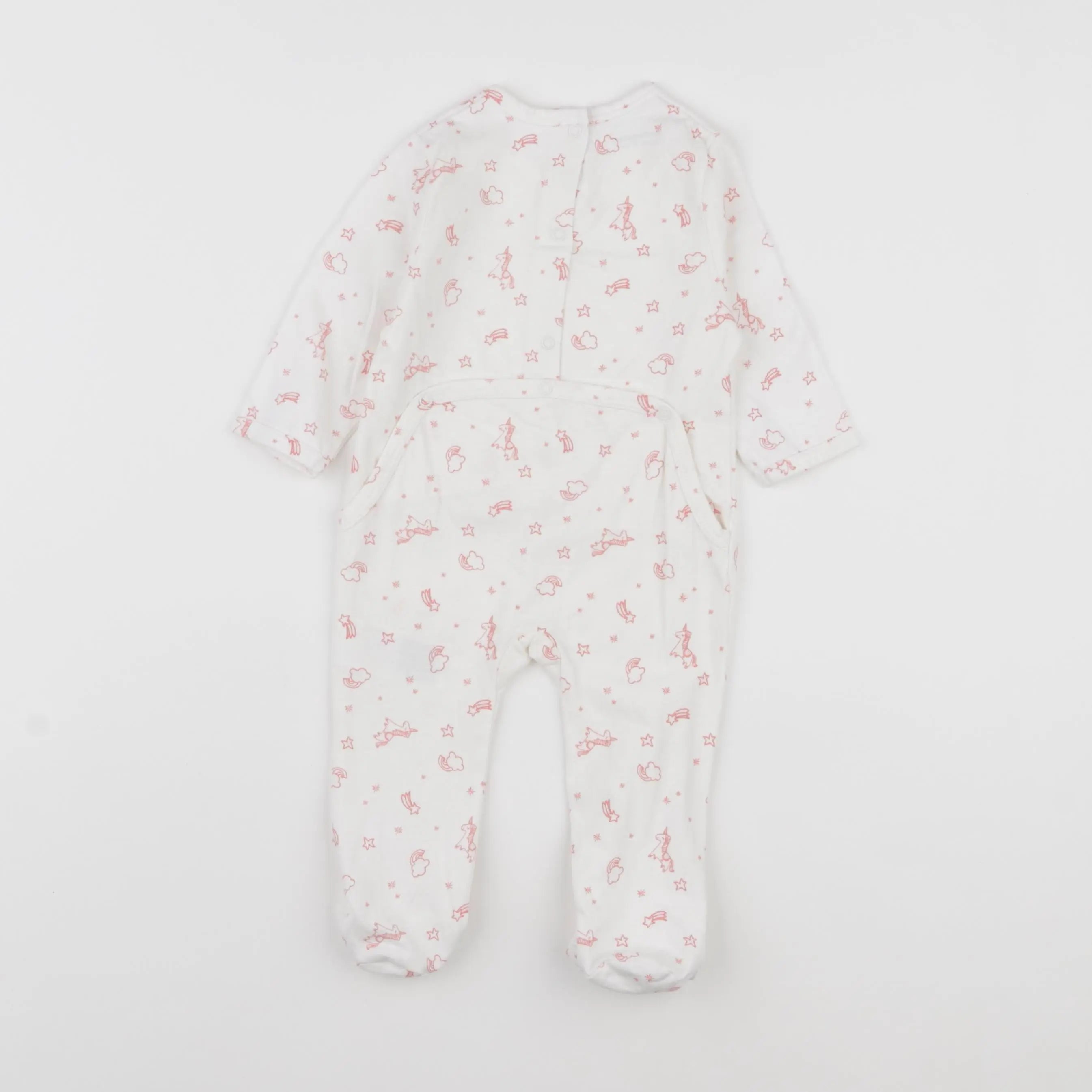 Vertbaudet - pyjama coton rose - 6 mois
