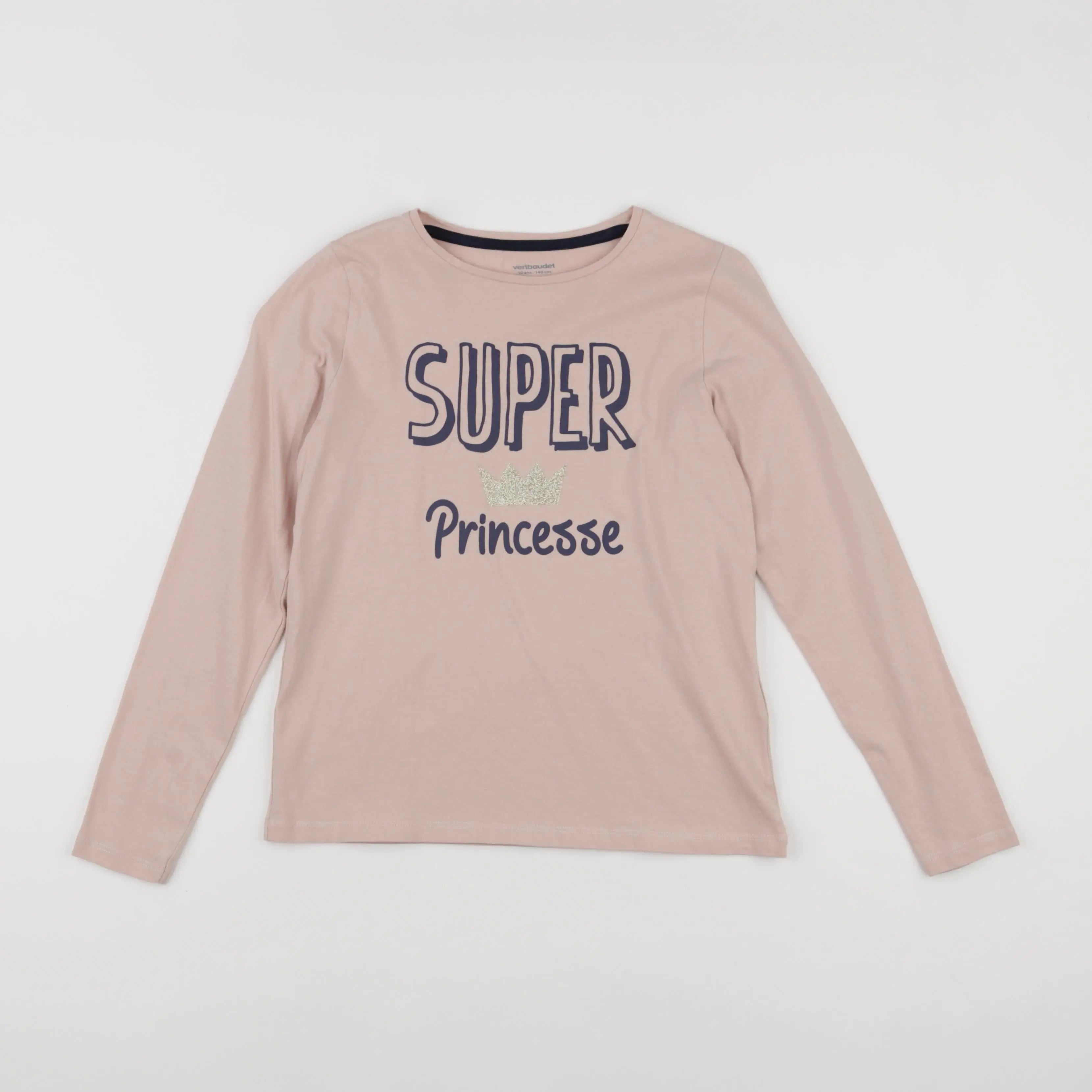 Vertbaudet - tee-shirt rose - 10 ans