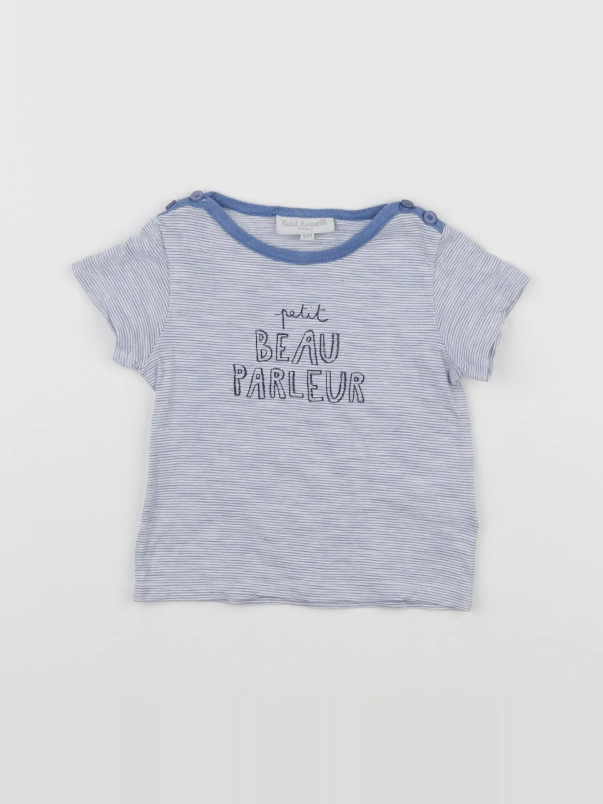 Cadet Rousselle - tee-shirt bleu - 6 mois