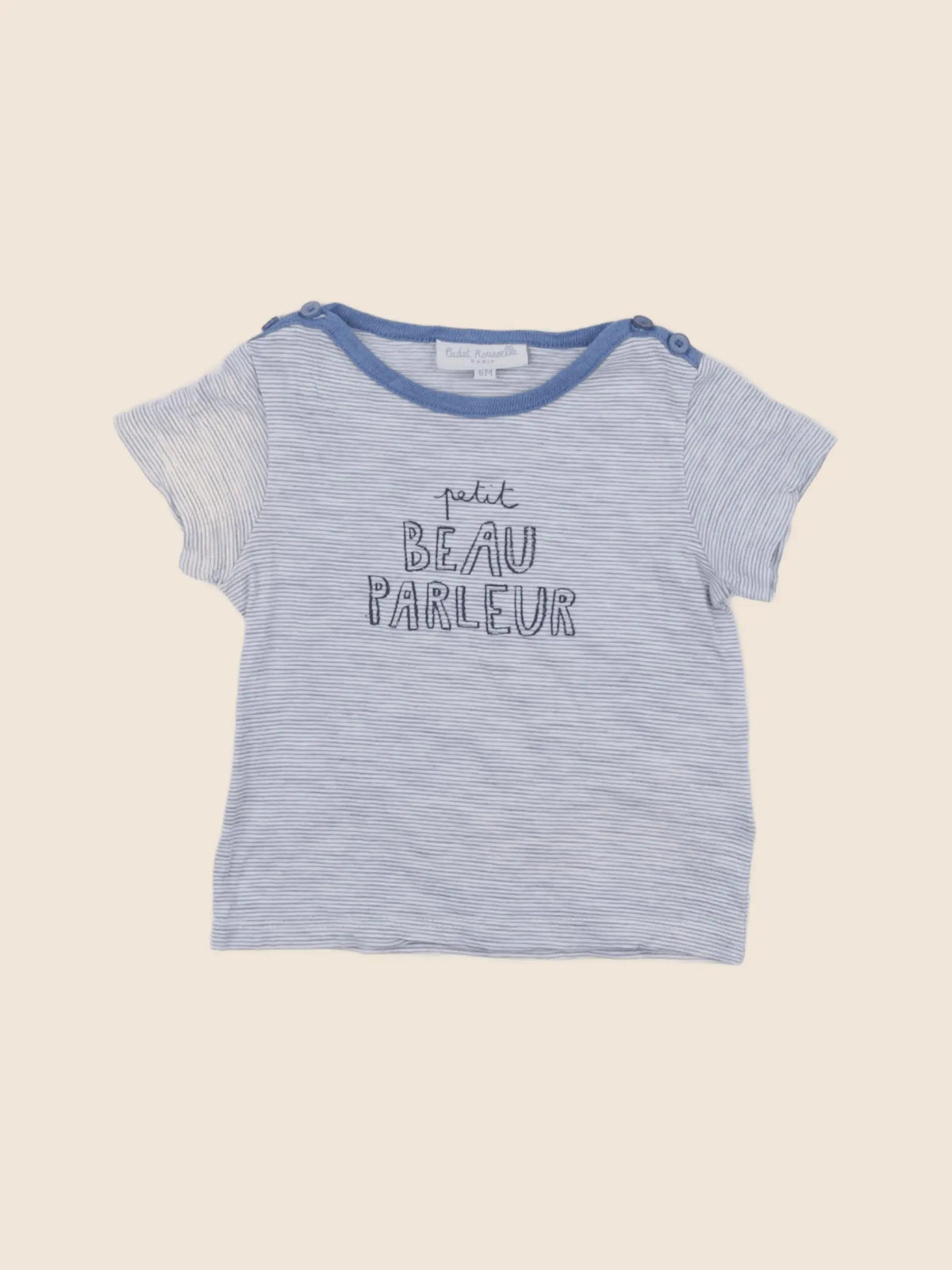 Cadet Rousselle - tee-shirt bleu - 6 mois