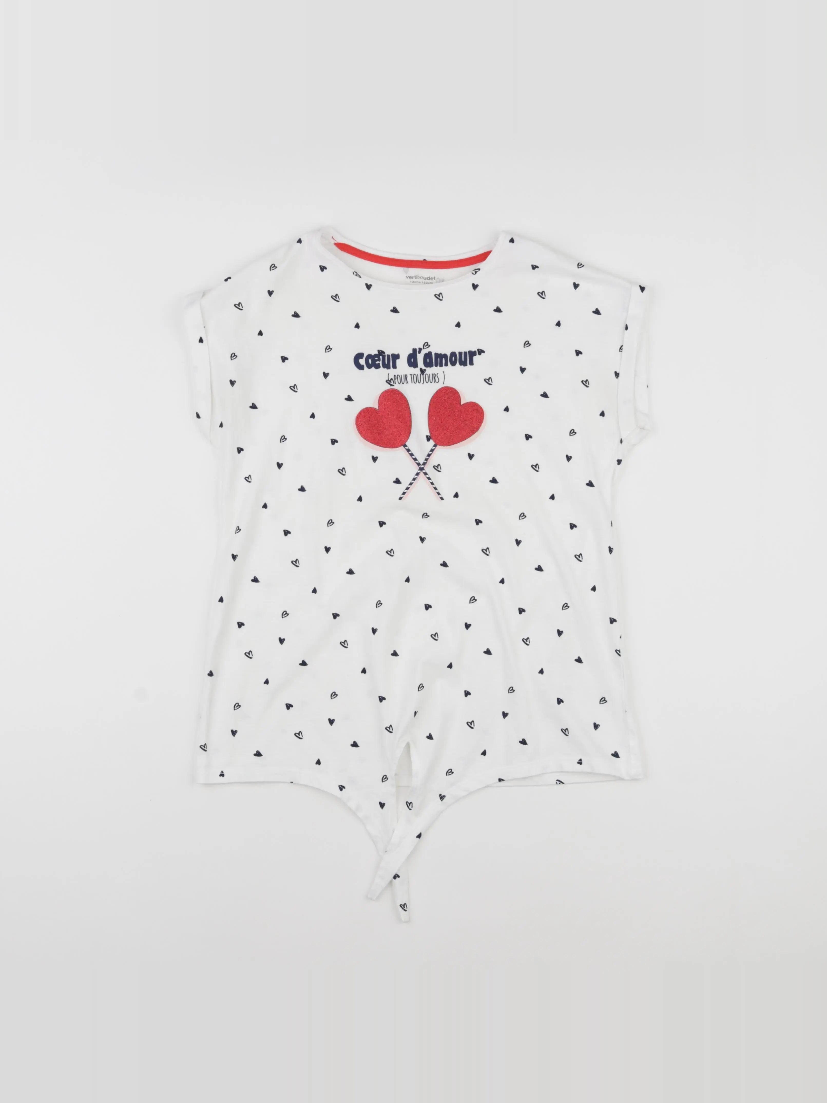 Vertbaudet - tee-shirt bleu - 12 ans