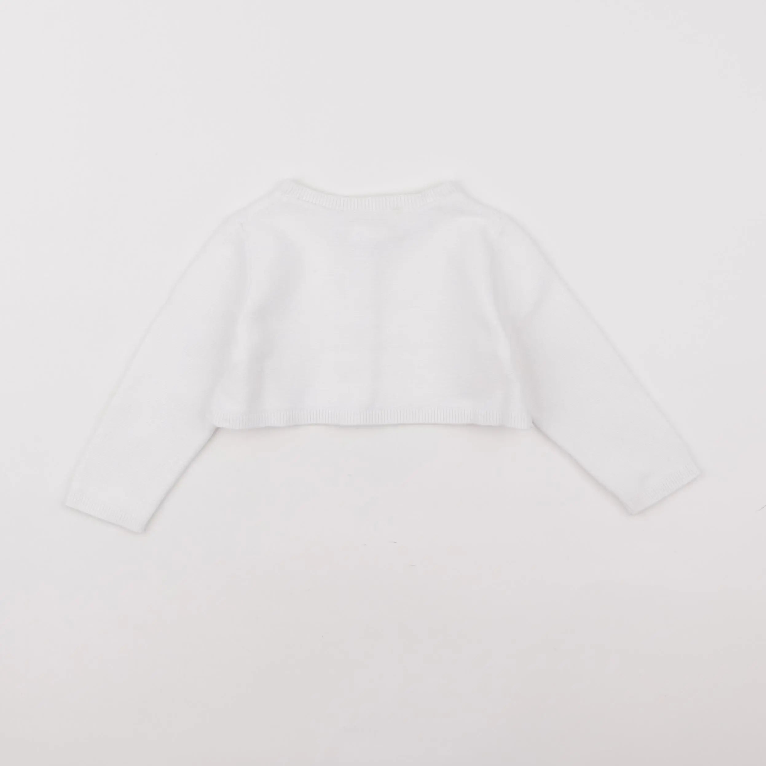 Jacadi - gilet court blanc - 18 mois