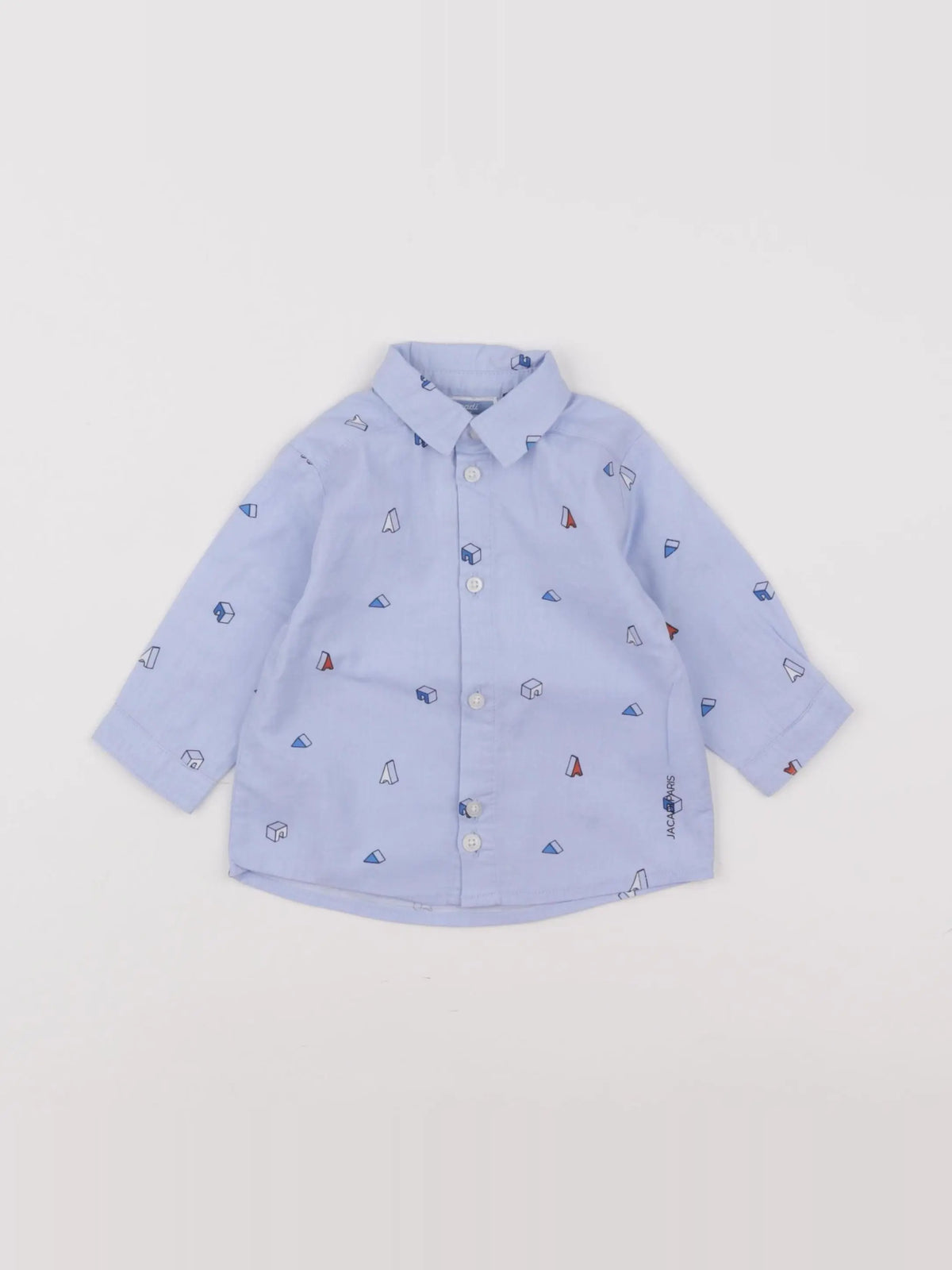 Jacadi - chemise bleu - 6 mois