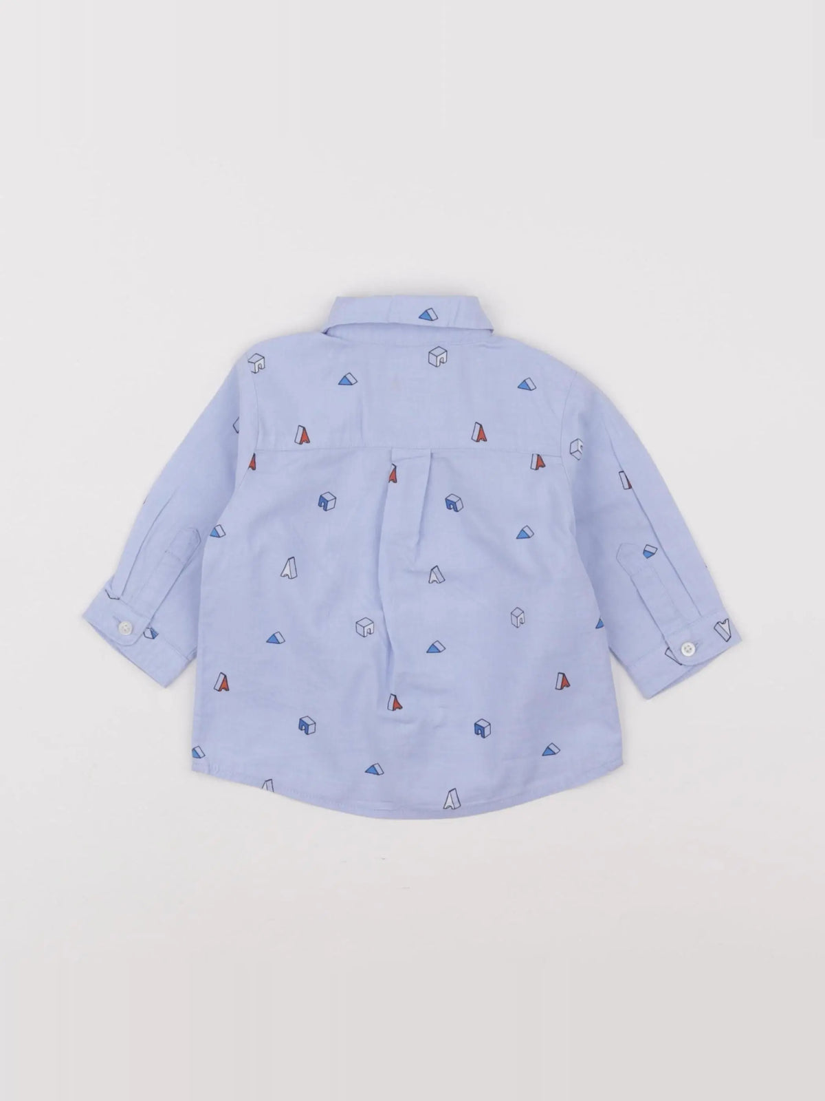 Jacadi - chemise bleu - 6 mois