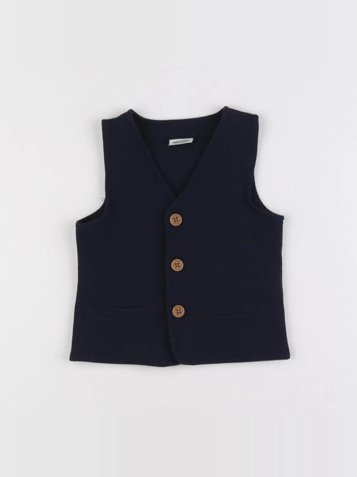 Tape à l'oeil - gilet bleu - 12 mois