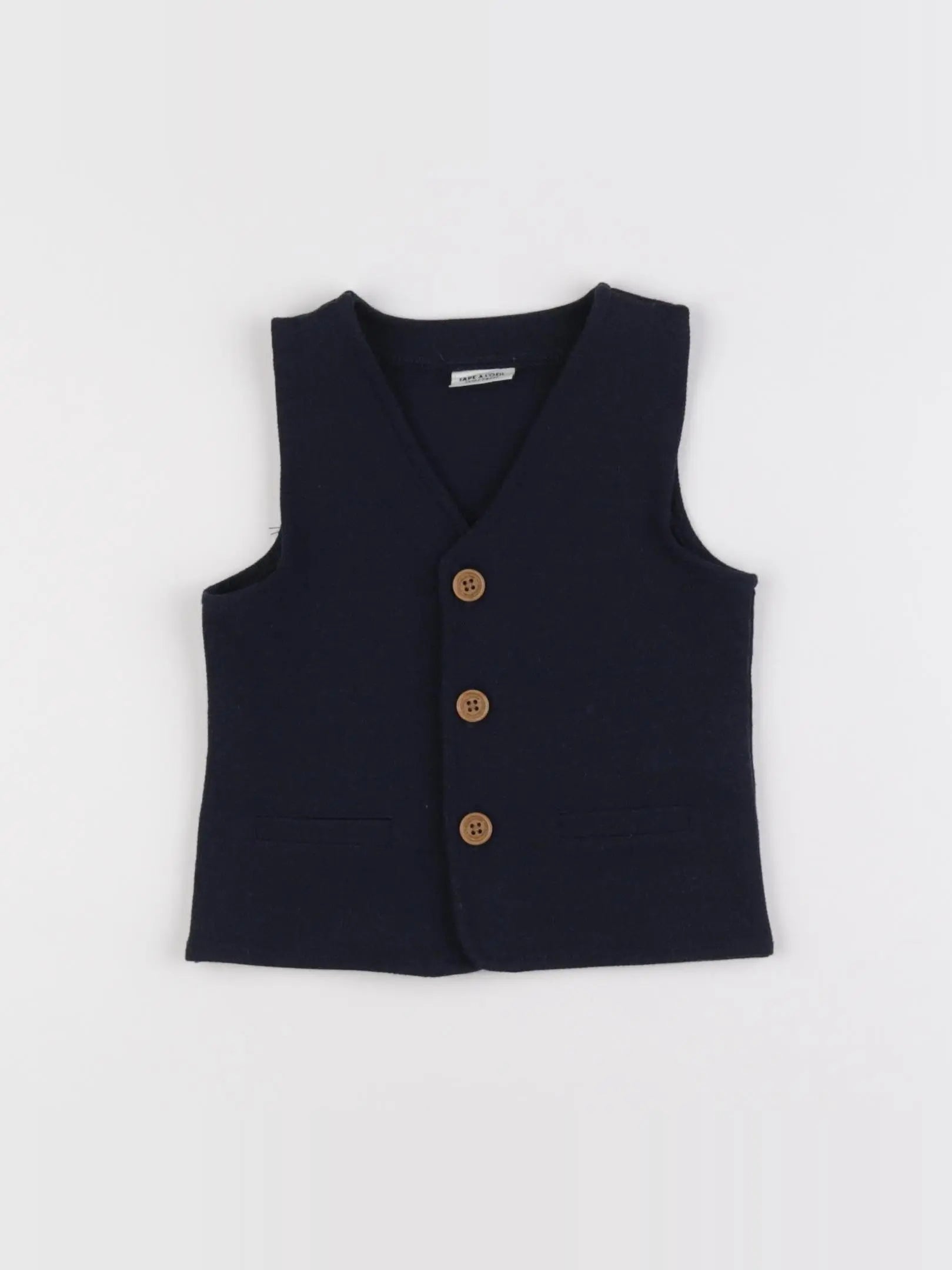 Tape à l'oeil - gilet bleu - 12 mois