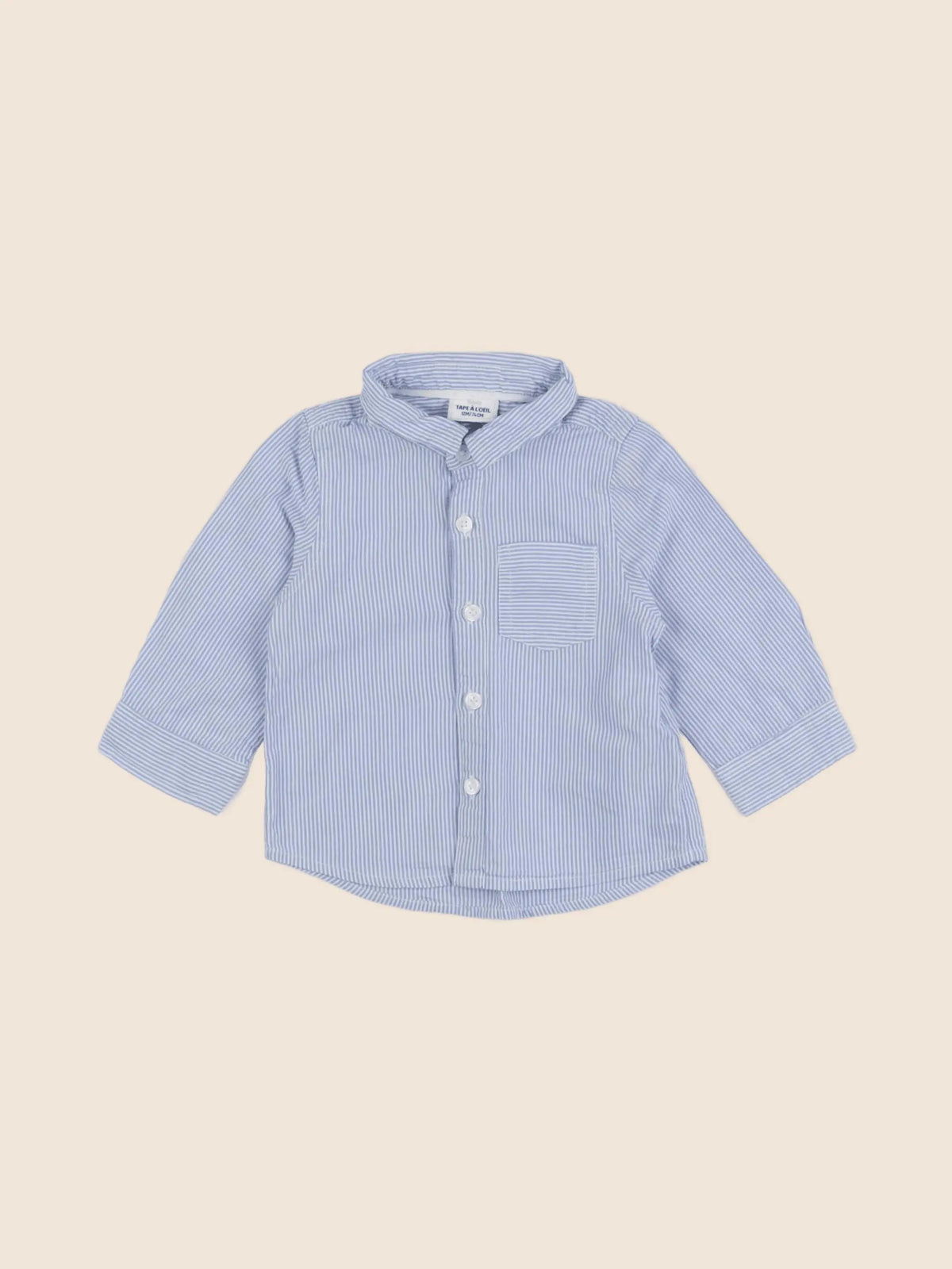 Tape à l'oeil - chemise bleu - 12 mois