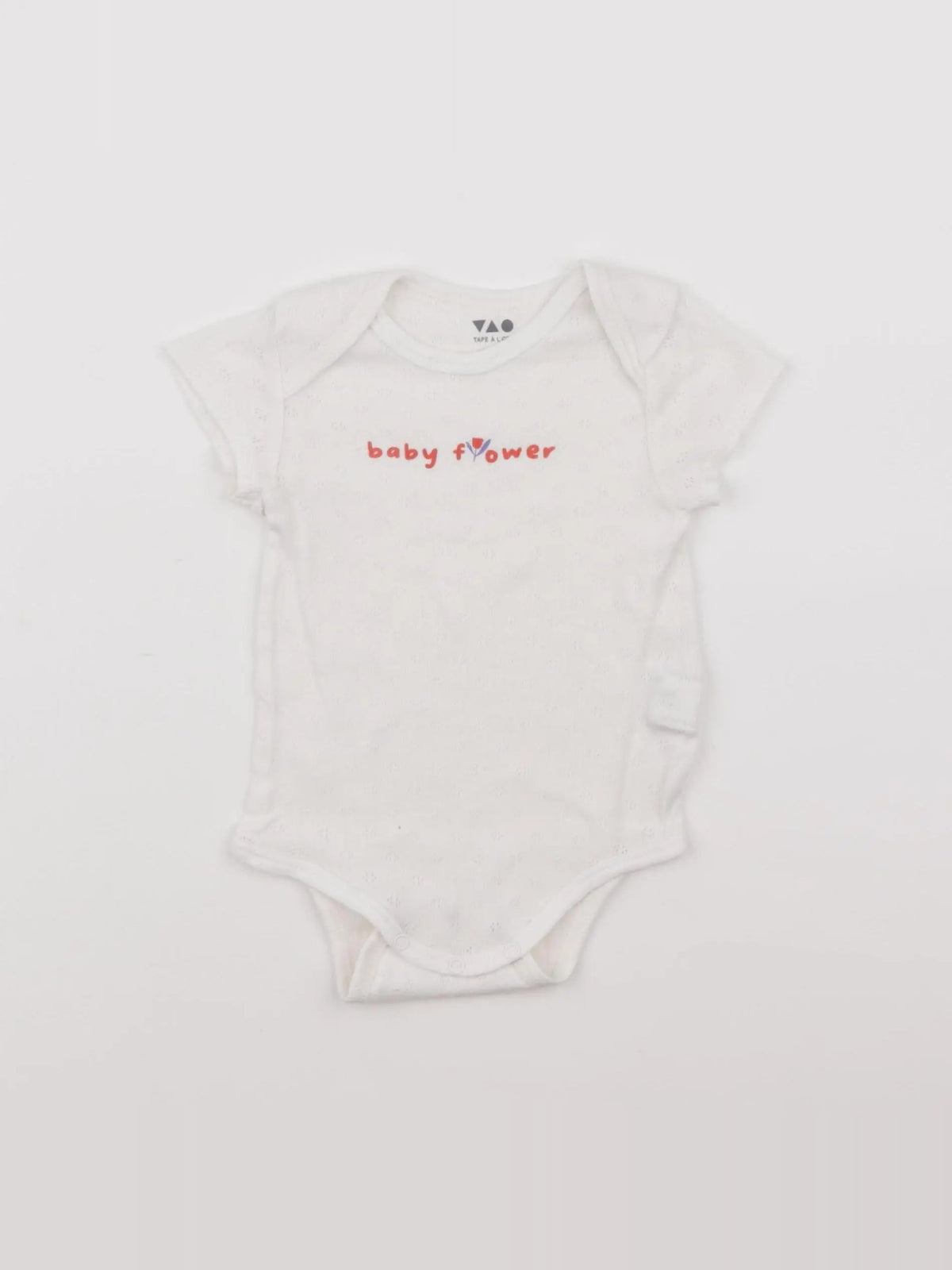 Tape à l'oeil - body blanc - 6 mois