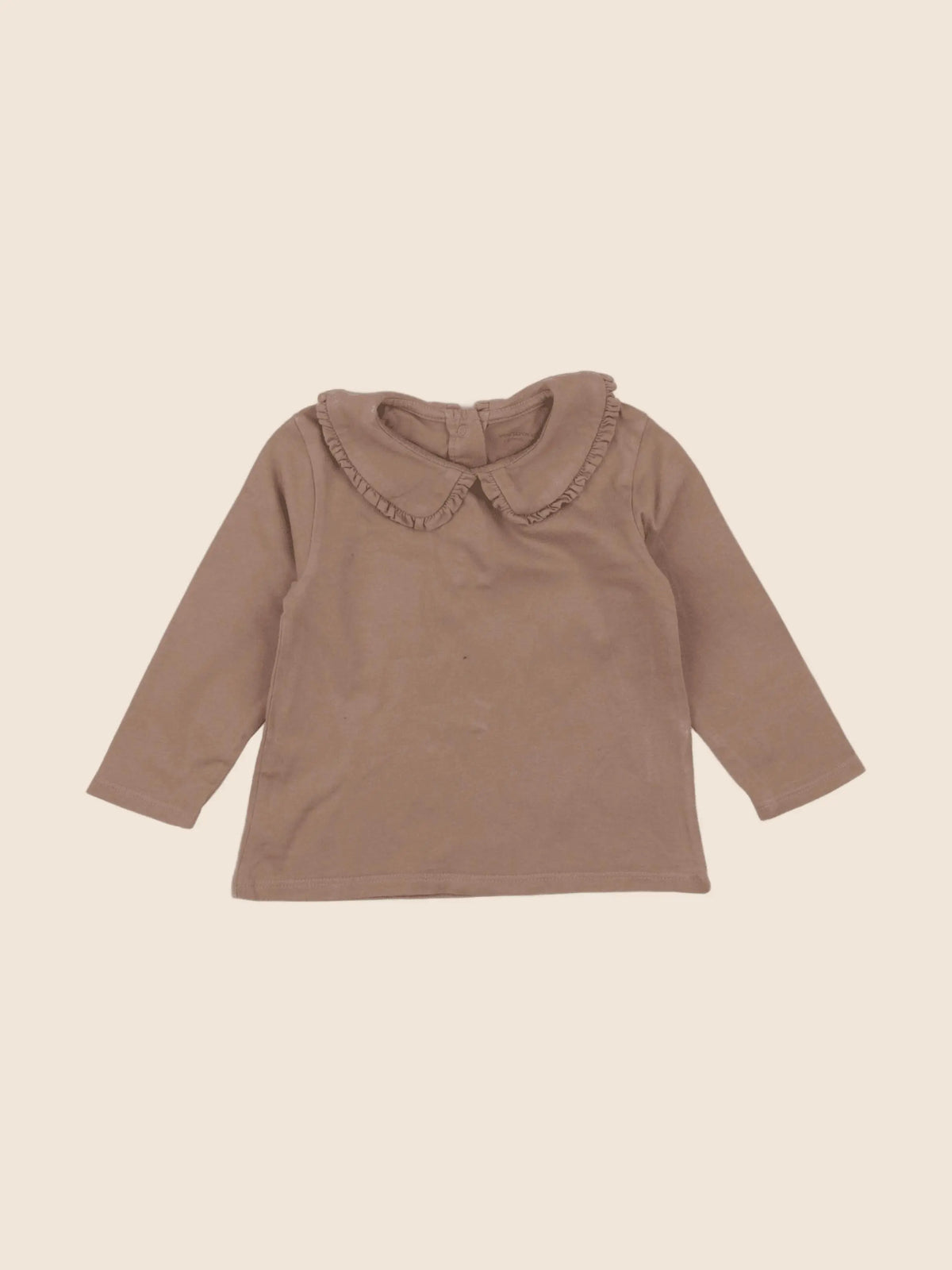 Vertbaudet - tee-shirt marron - 12 mois
