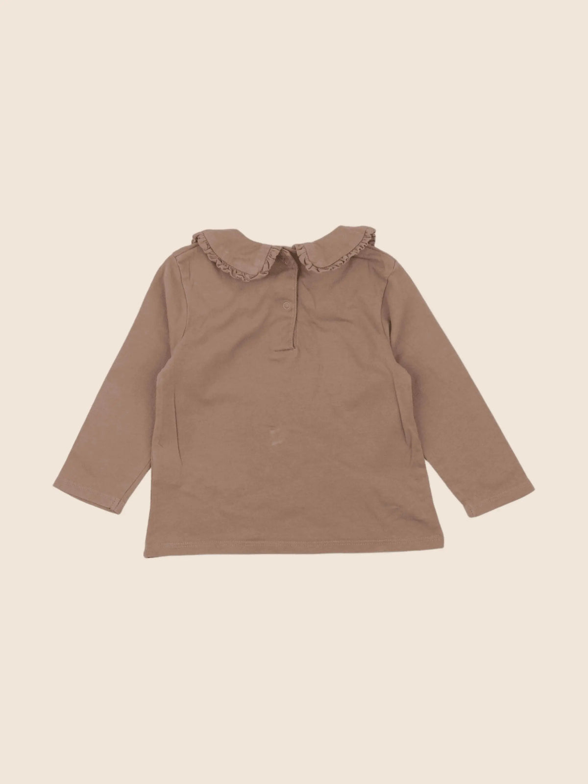 Vertbaudet - tee-shirt marron - 12 mois