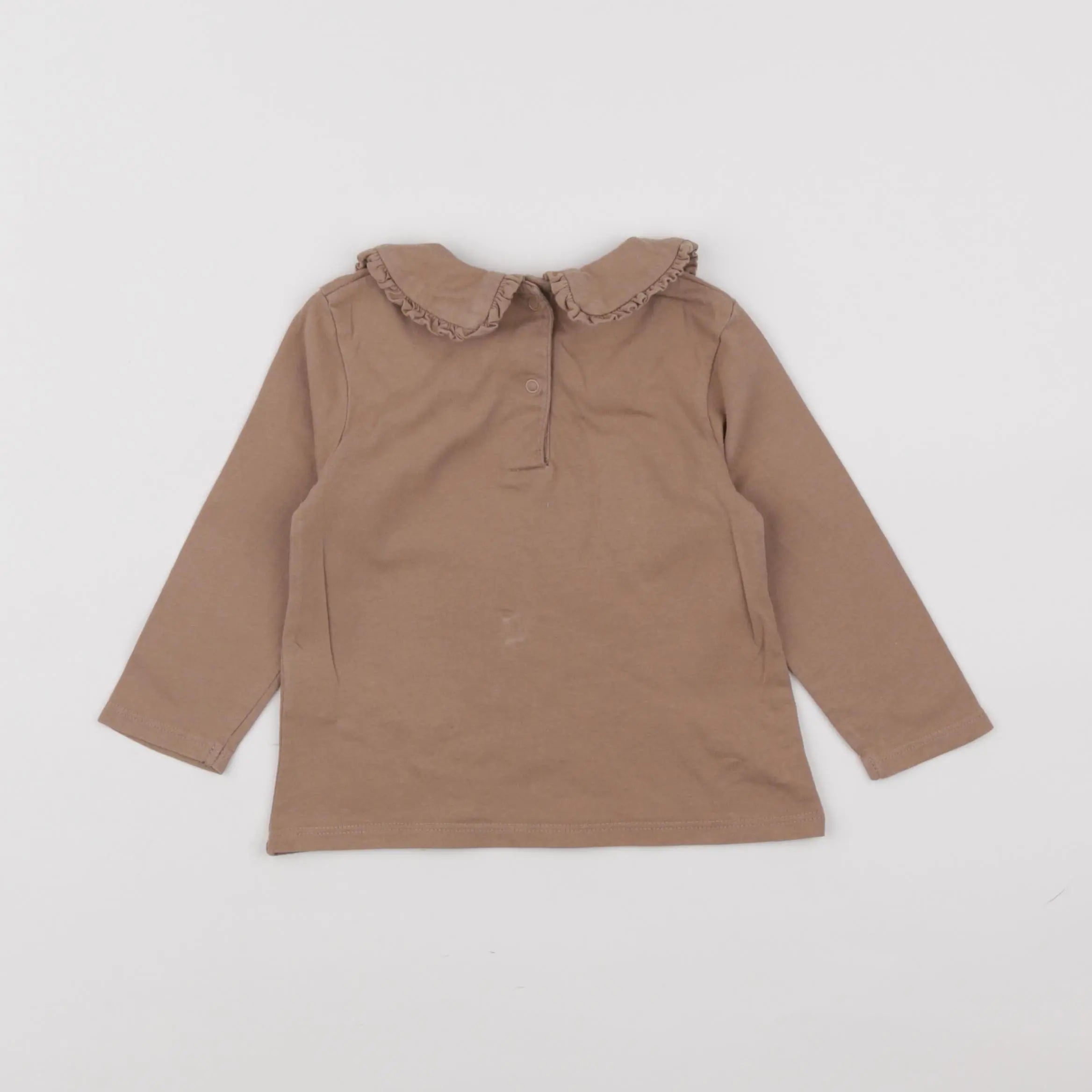 Vertbaudet - tee-shirt marron - 12 mois
