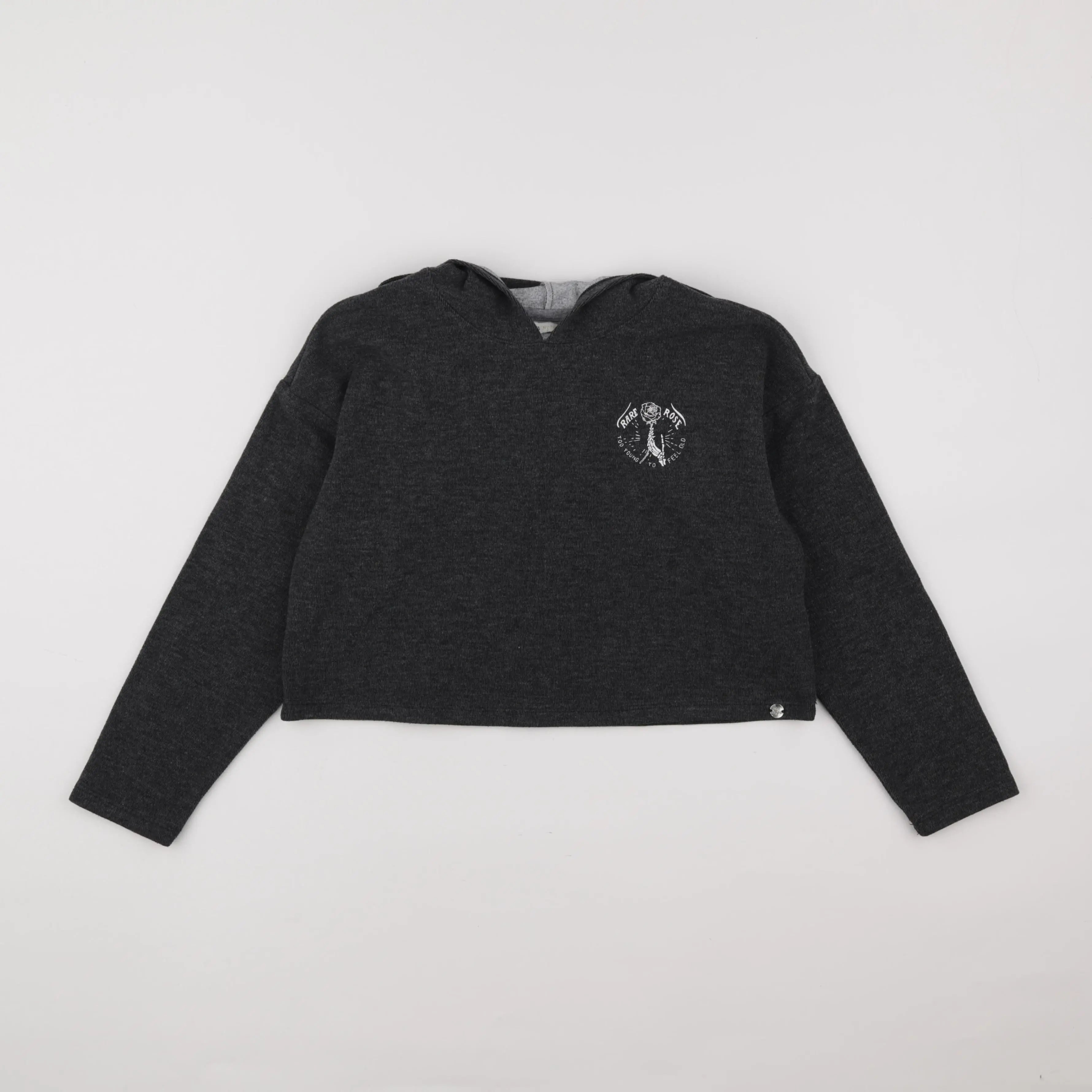 IKKS - pull imprimé au dos gris - 10 ans
