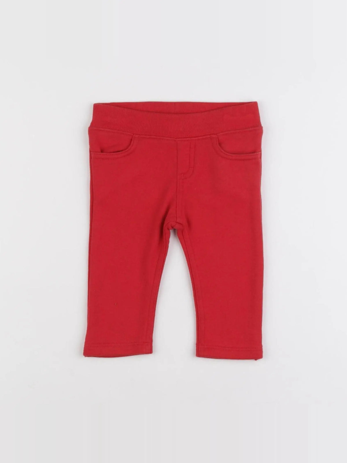 Petit Bateau - pantalon rouge - 3 mois