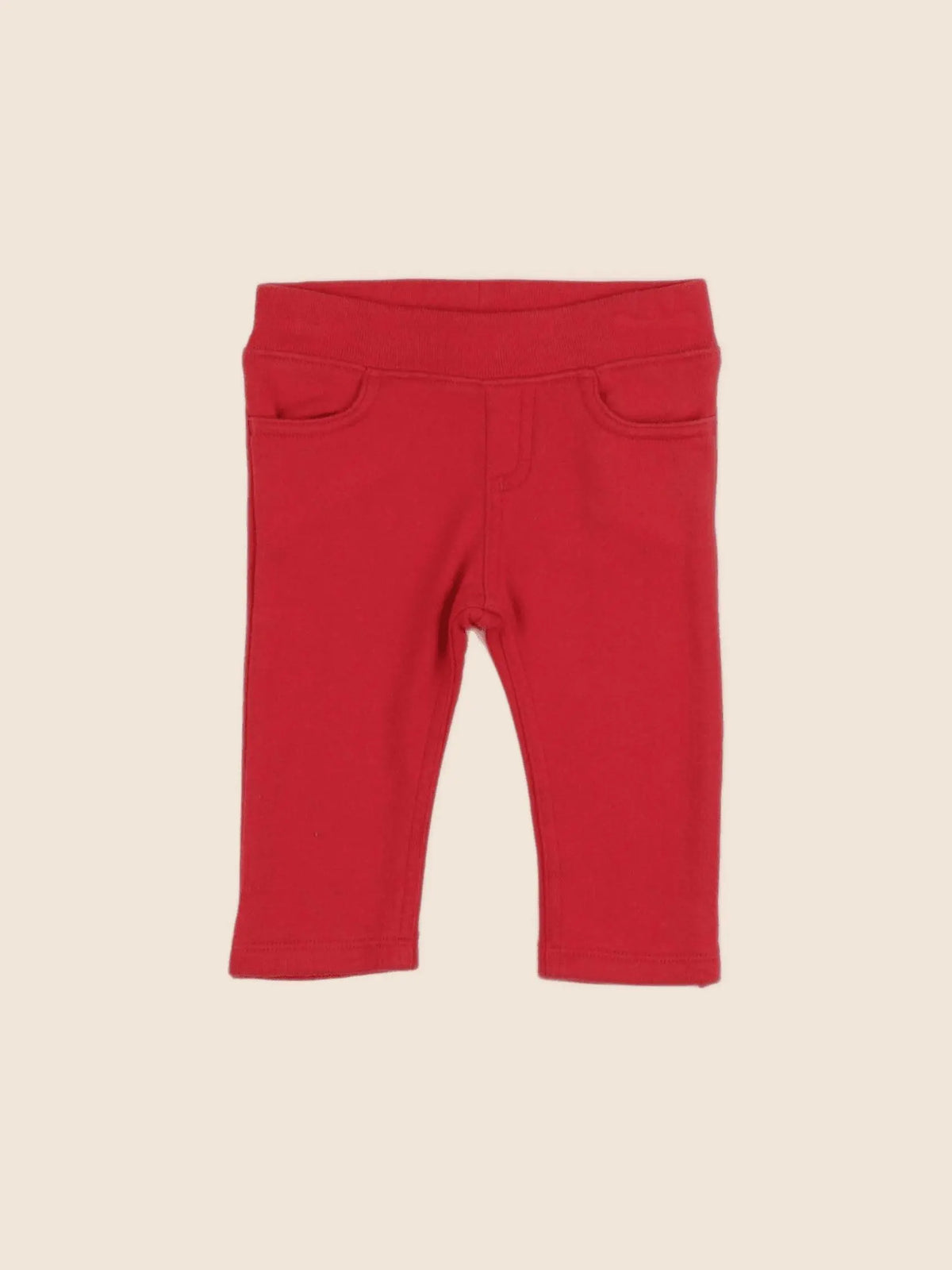 Petit Bateau - pantalon rouge - 3 mois