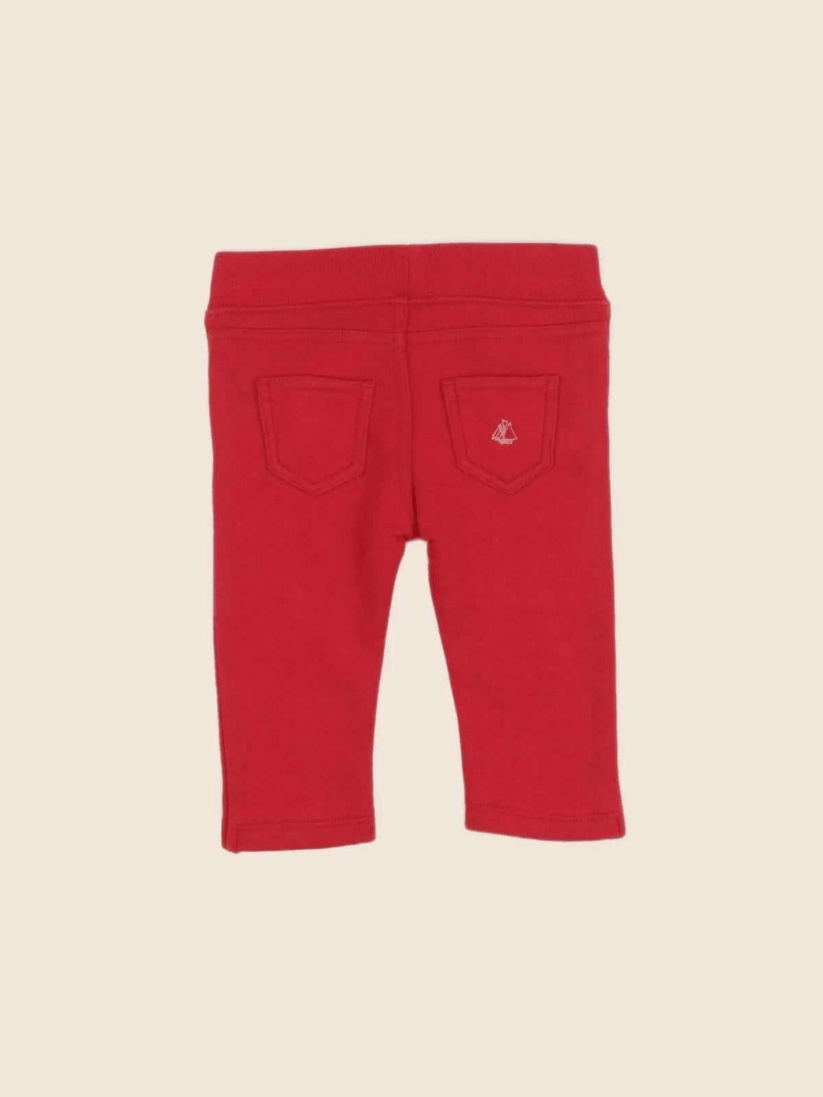 Petit Bateau - pantalon rouge - 3 mois