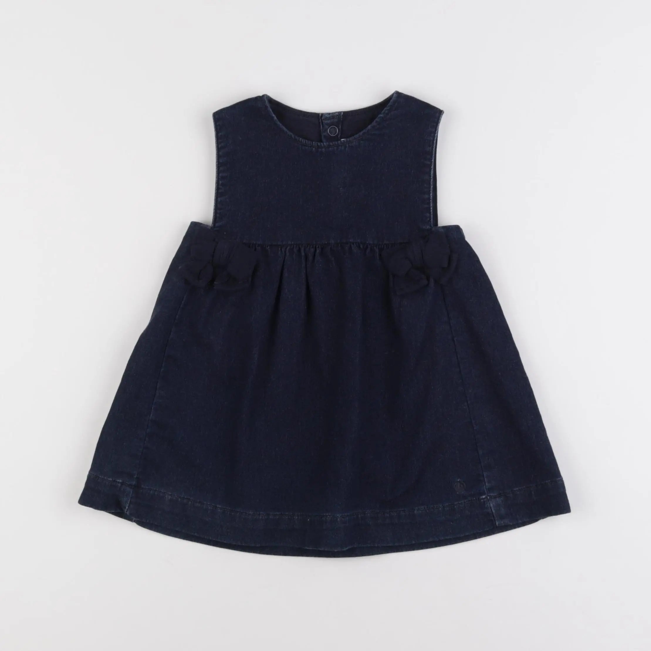 Petit Bateau - robe bleu - 12 mois