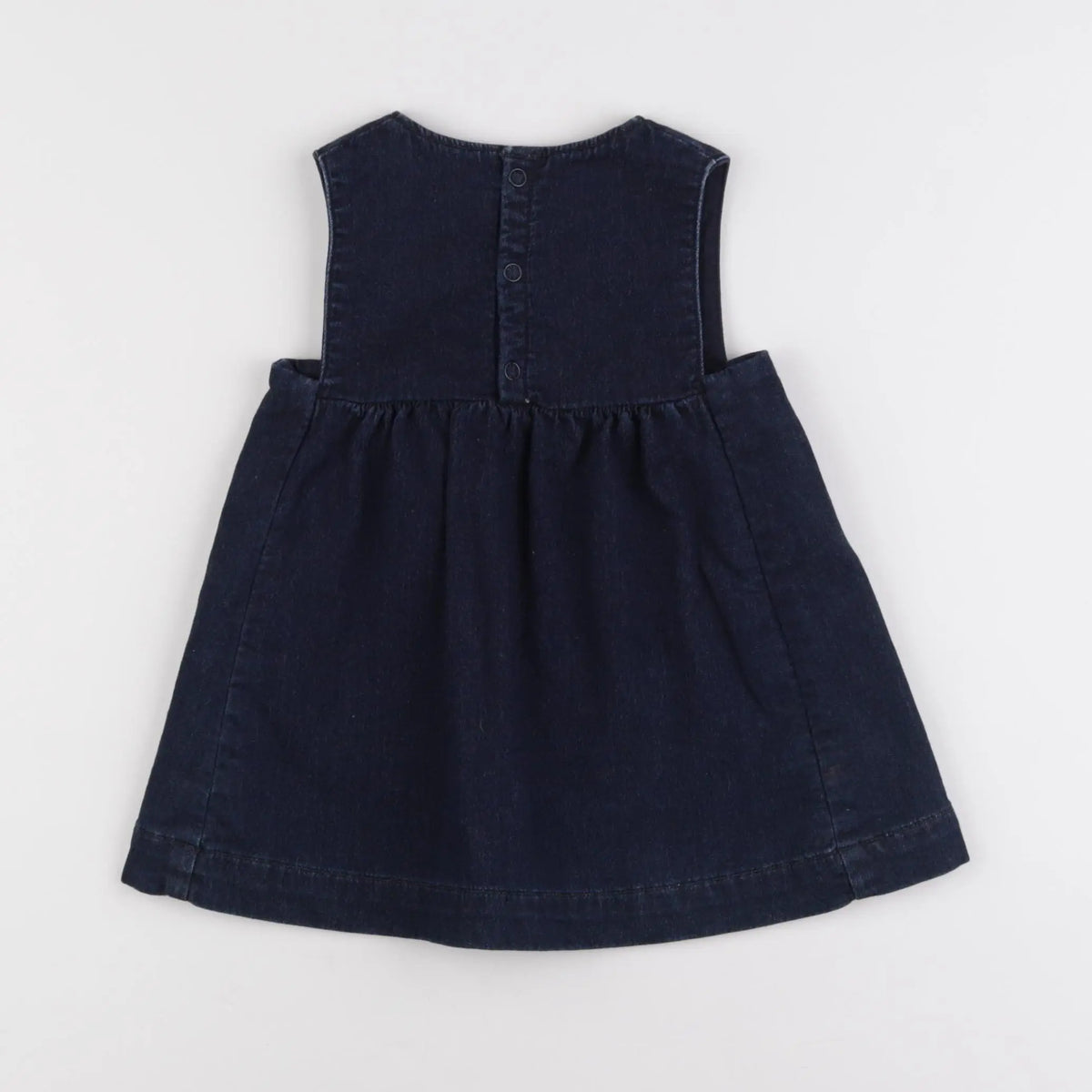 Petit Bateau - robe bleu - 12 mois