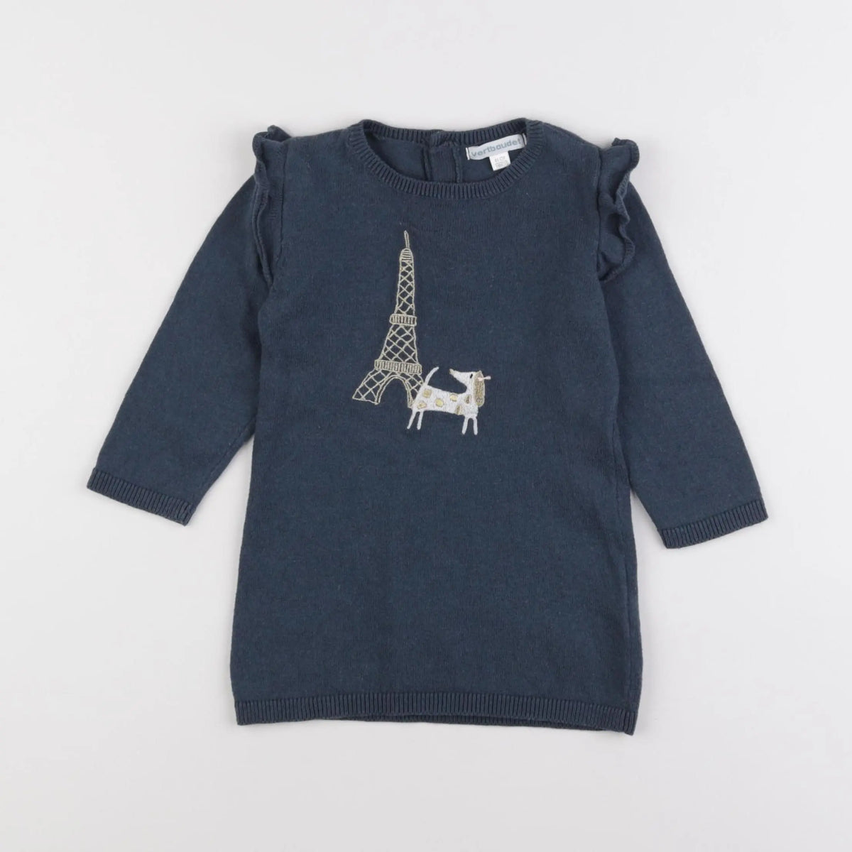 Vertbaudet - robe bleu - 18 mois