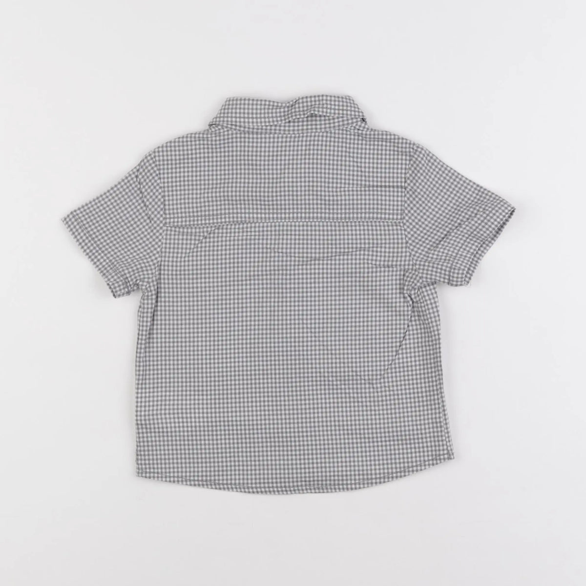 Vertbaudet - chemise gris - 12 mois