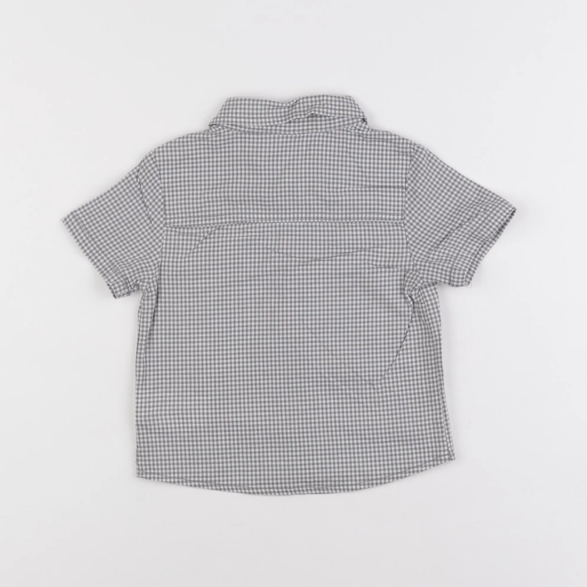 Vertbaudet - chemise gris - 12 mois