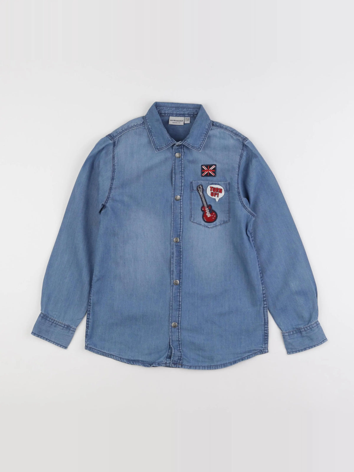 Vertbaudet - chemise bleu - 10 ans