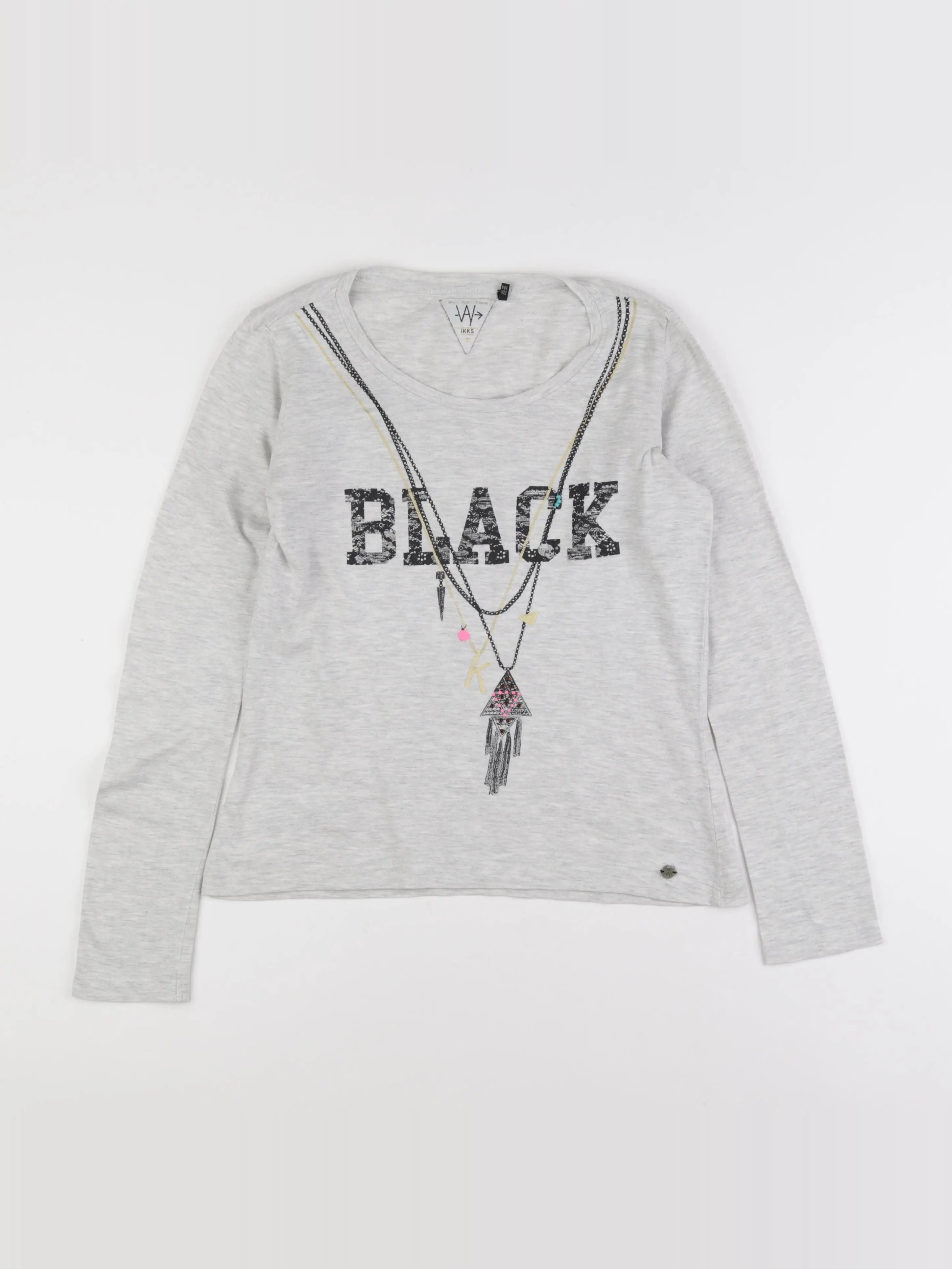 IKKS - tee-shirt gris - 12 ans