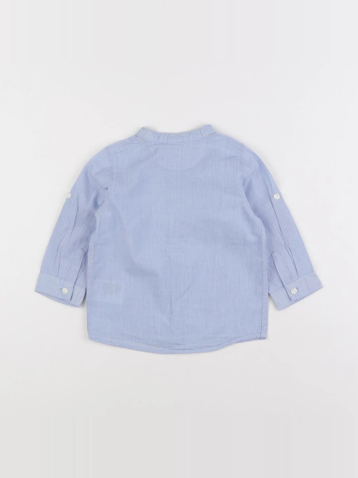 H&M - chemise bleu - 6/9 mois