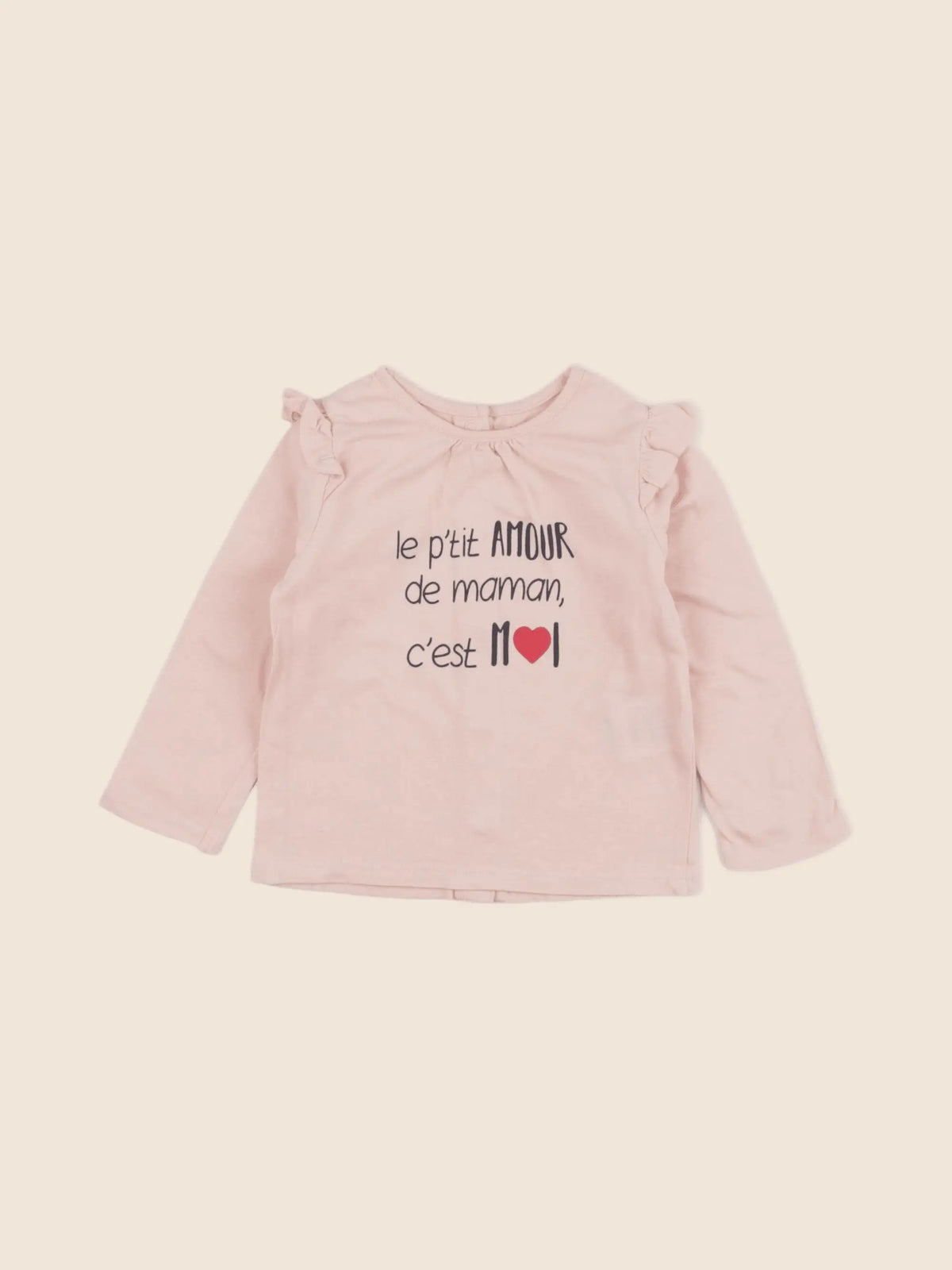 Vertbaudet - tee-shirt rose - 9 mois