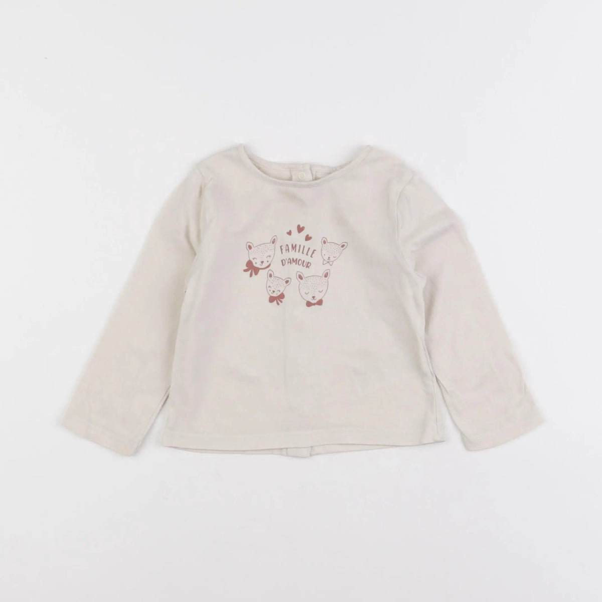 Vertbaudet - tee-shirt blanc - 9 mois